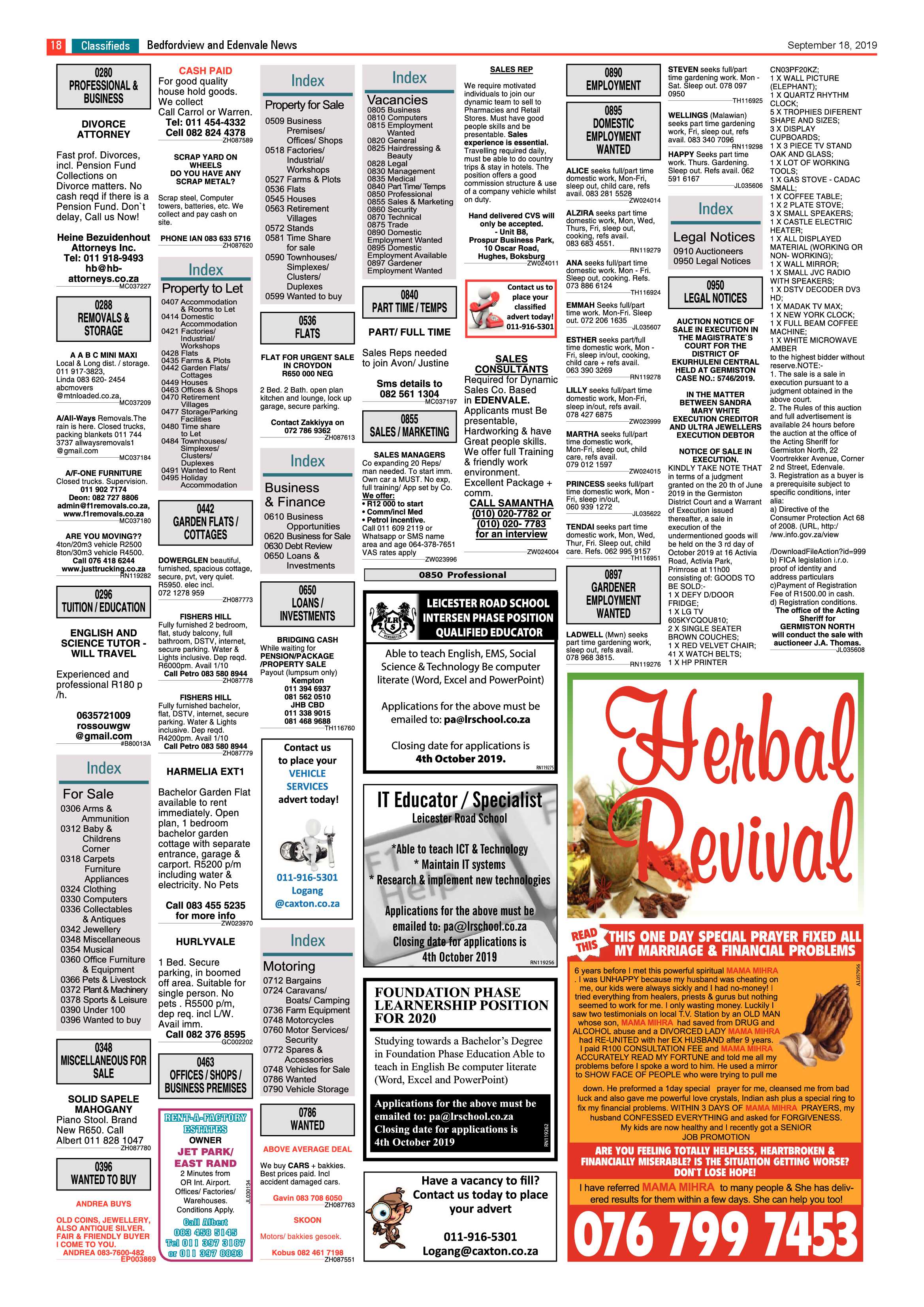 Bedfordview Edenvale 18 September 2019 page 18