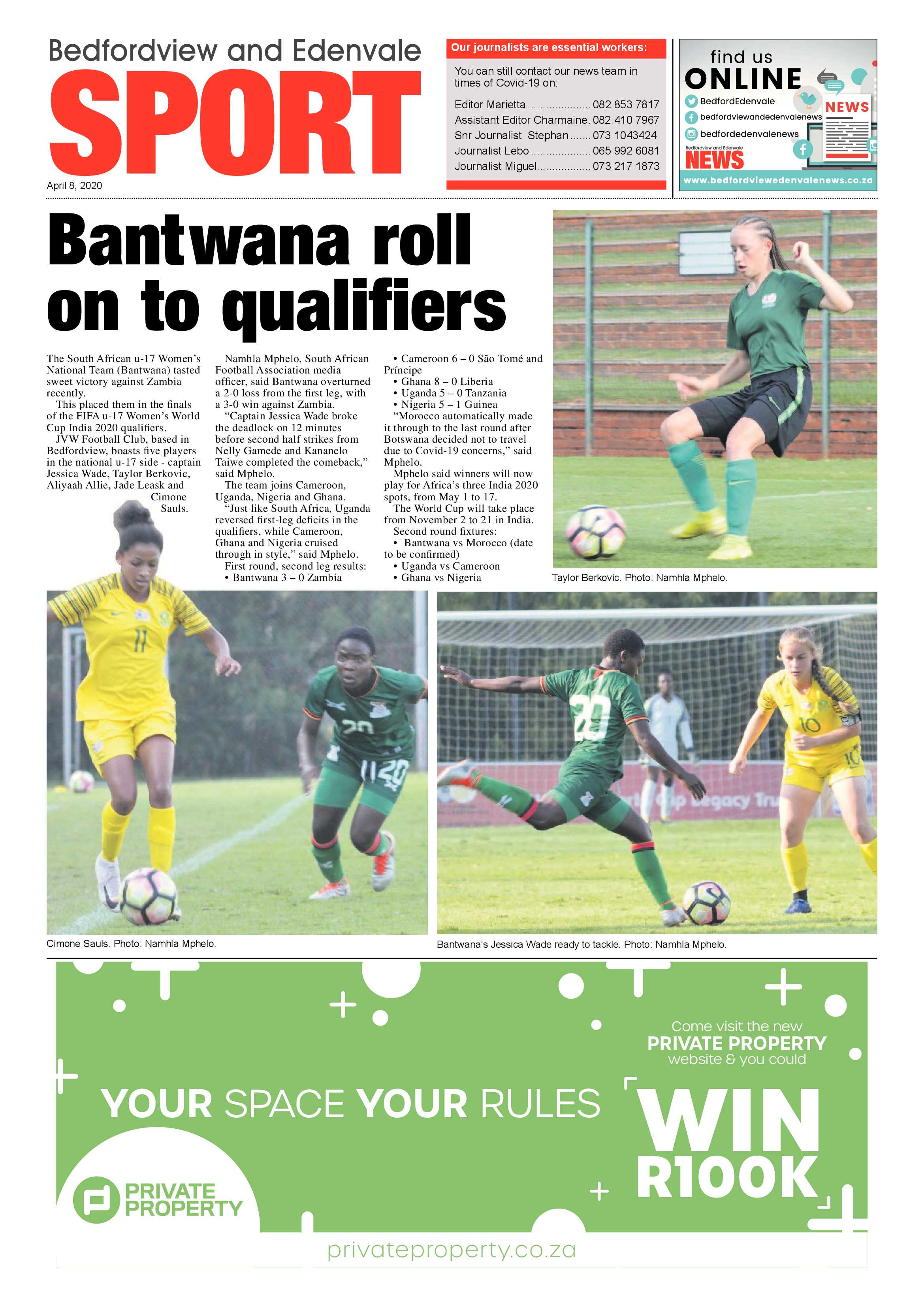 Bedfordview Edenvale News 8 April 2020 page 12