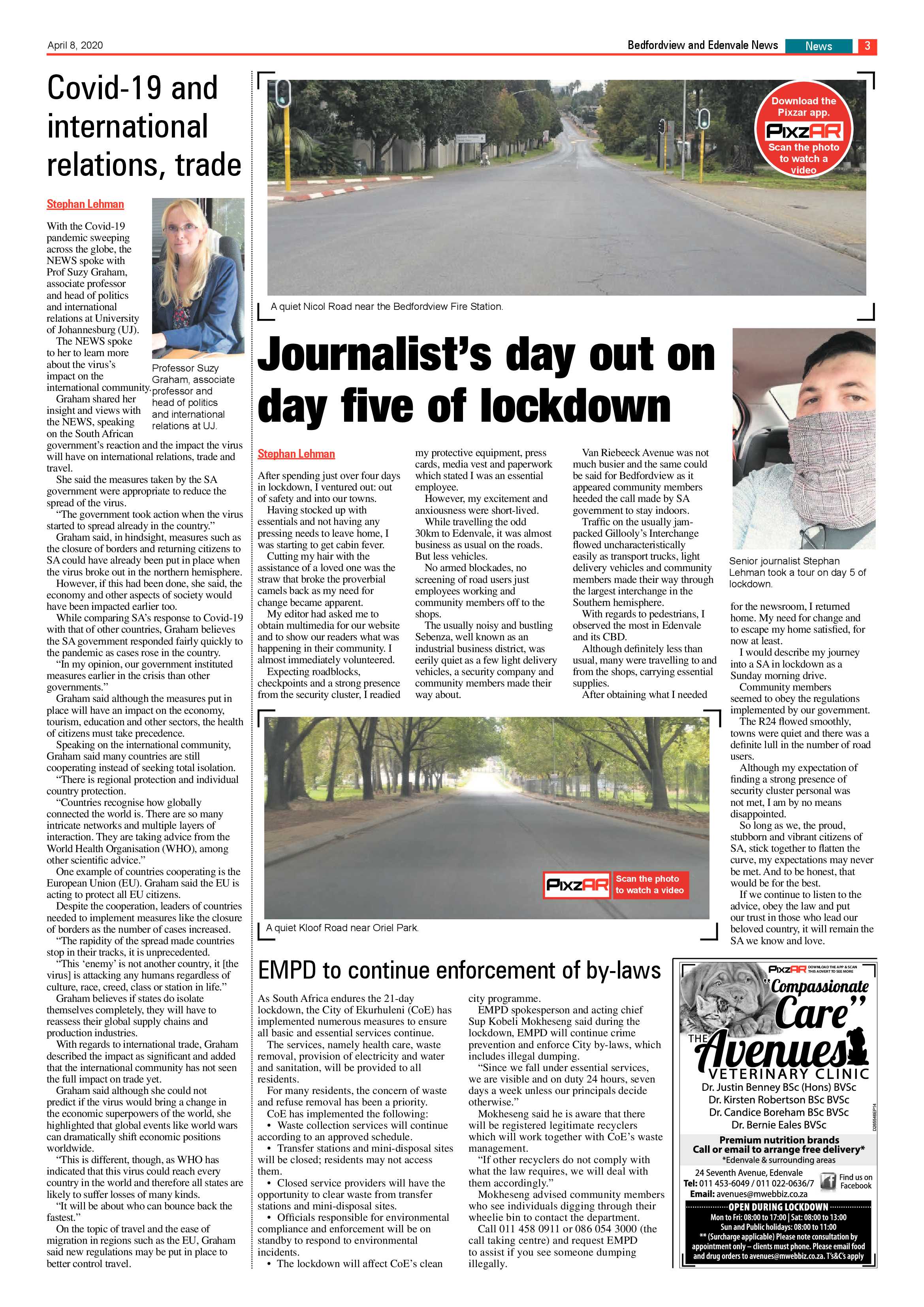 Bedfordview Edenvale News 8 April 2020 page 3