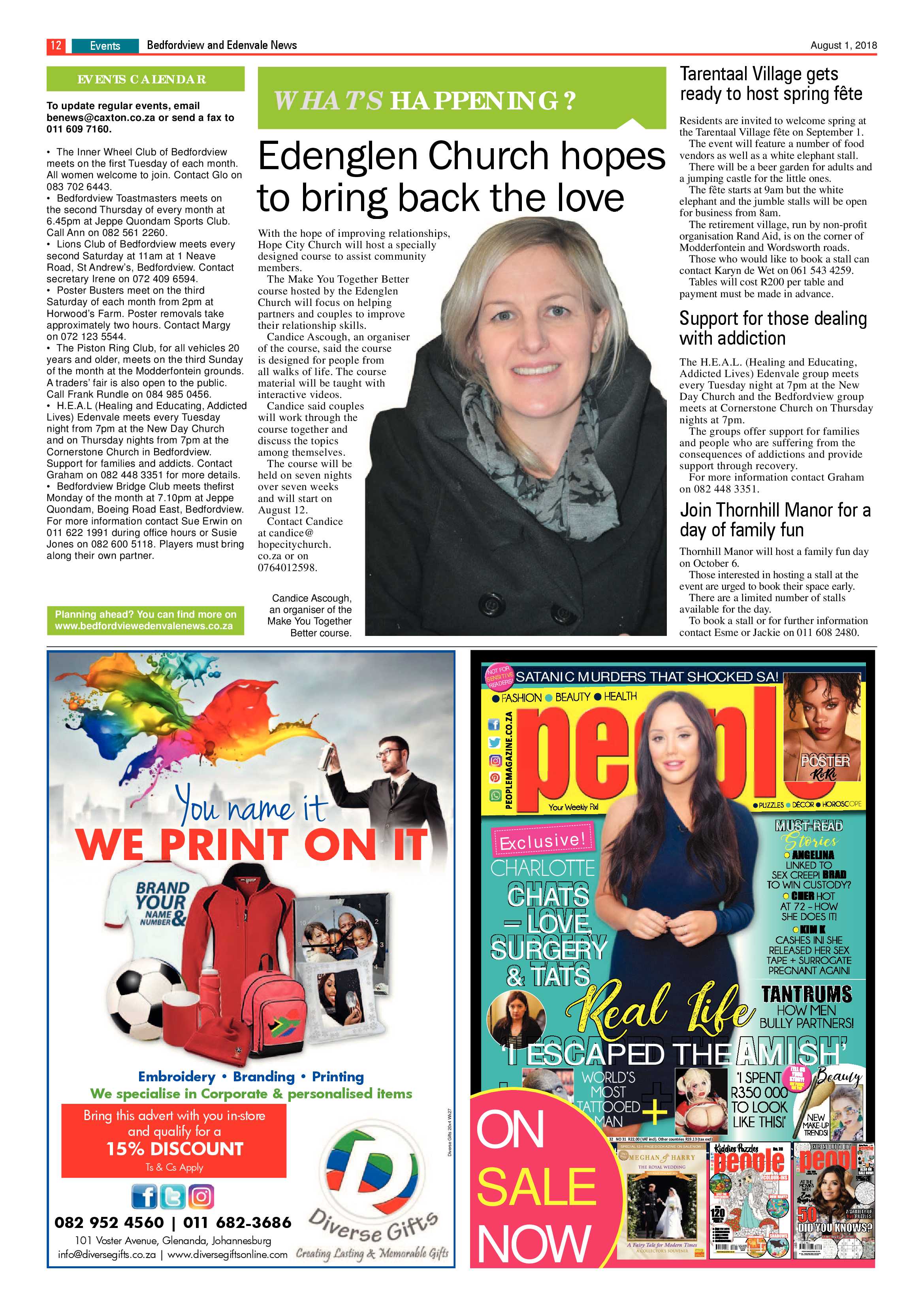 Bedfordview Edenvale News 01 August 2018 page 12
