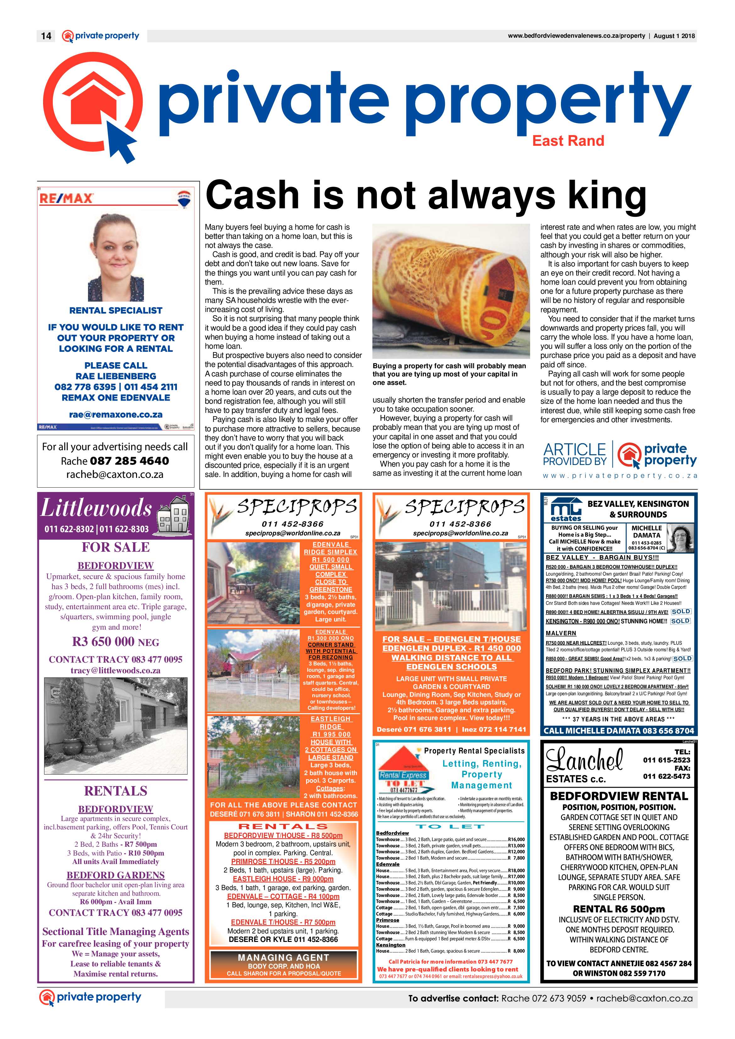 Bedfordview Edenvale News 01 August 2018 page 14