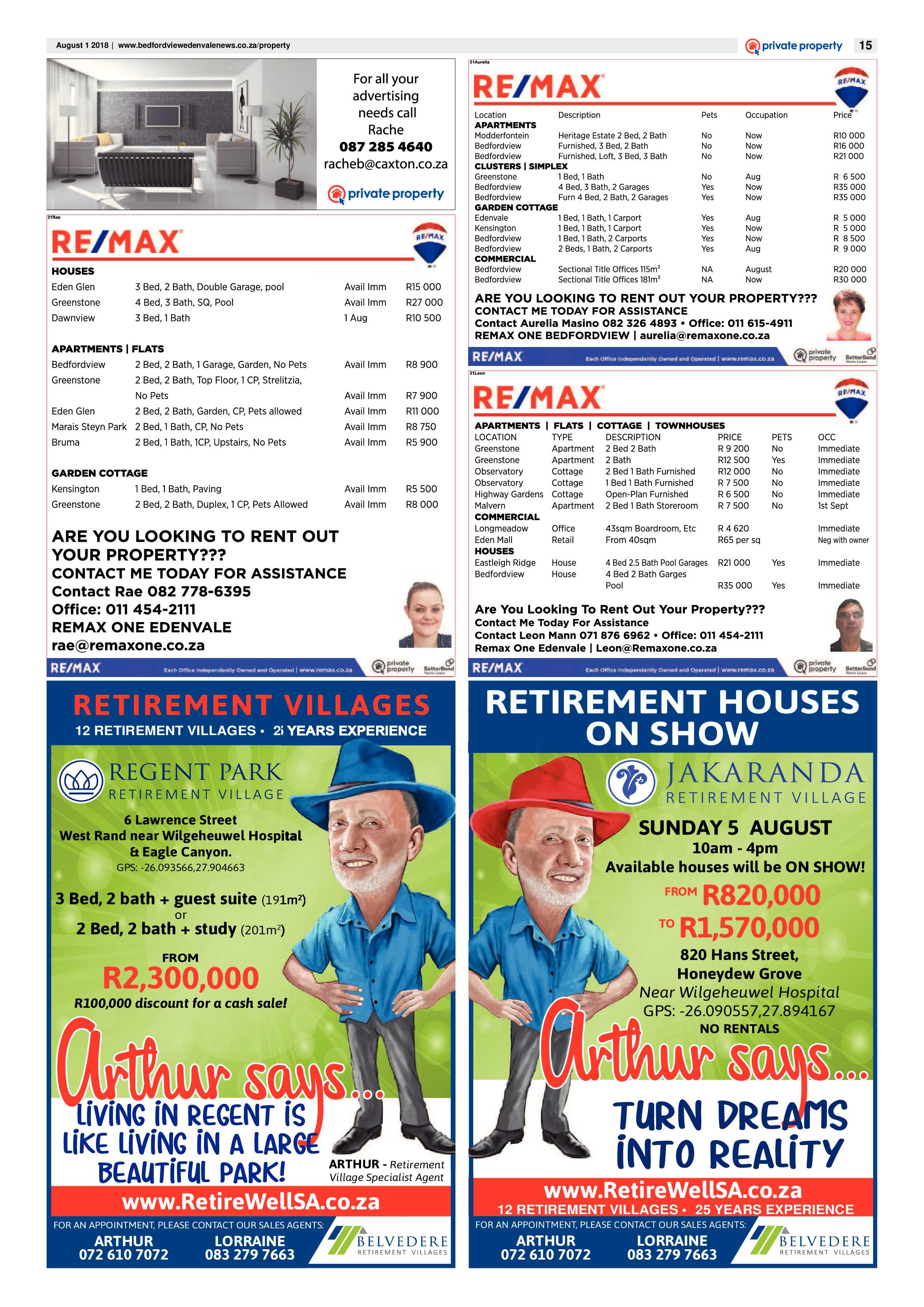 Bedfordview Edenvale News 01 August 2018 page 15