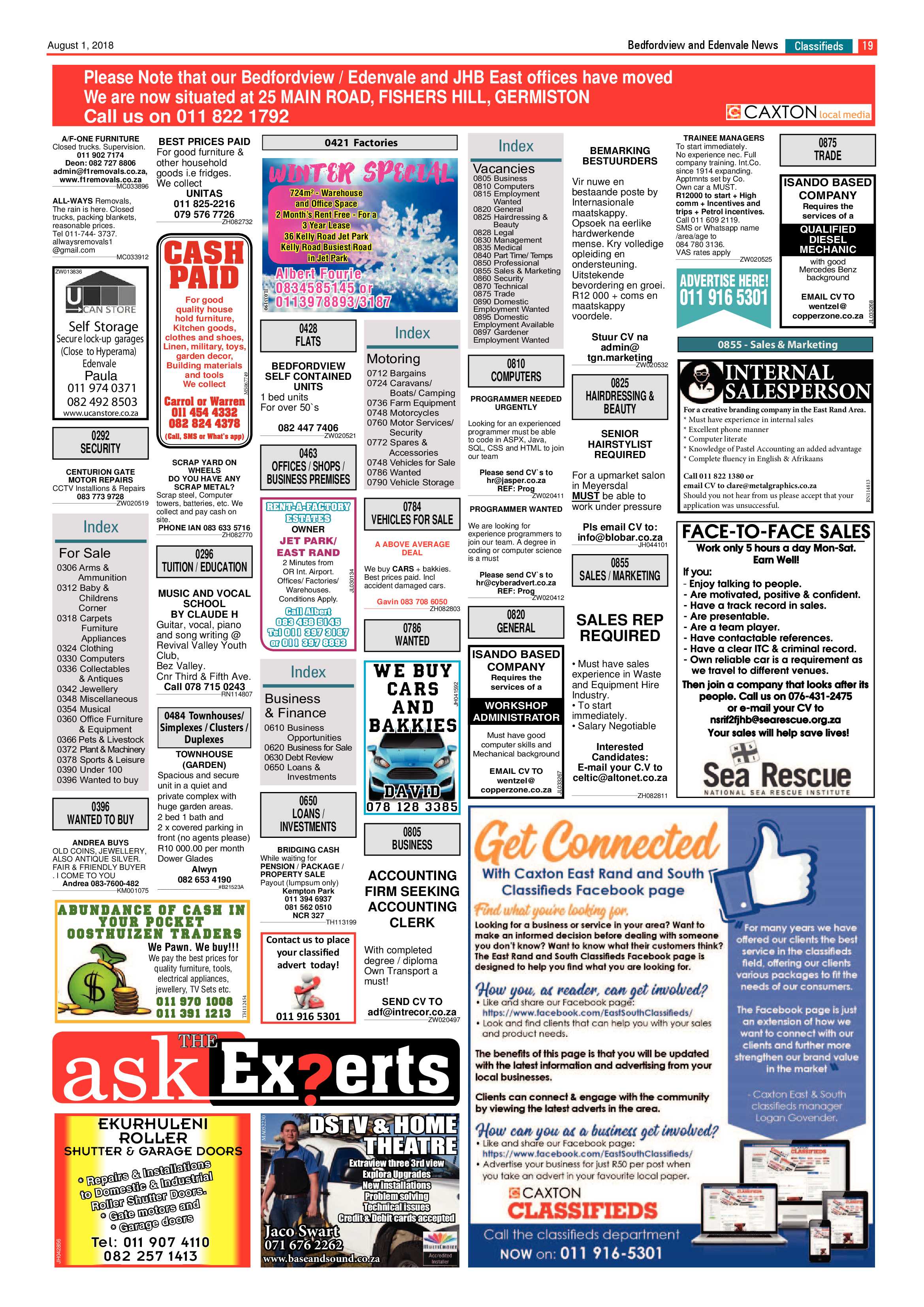 Bedfordview Edenvale News 01 August 2018 page 19