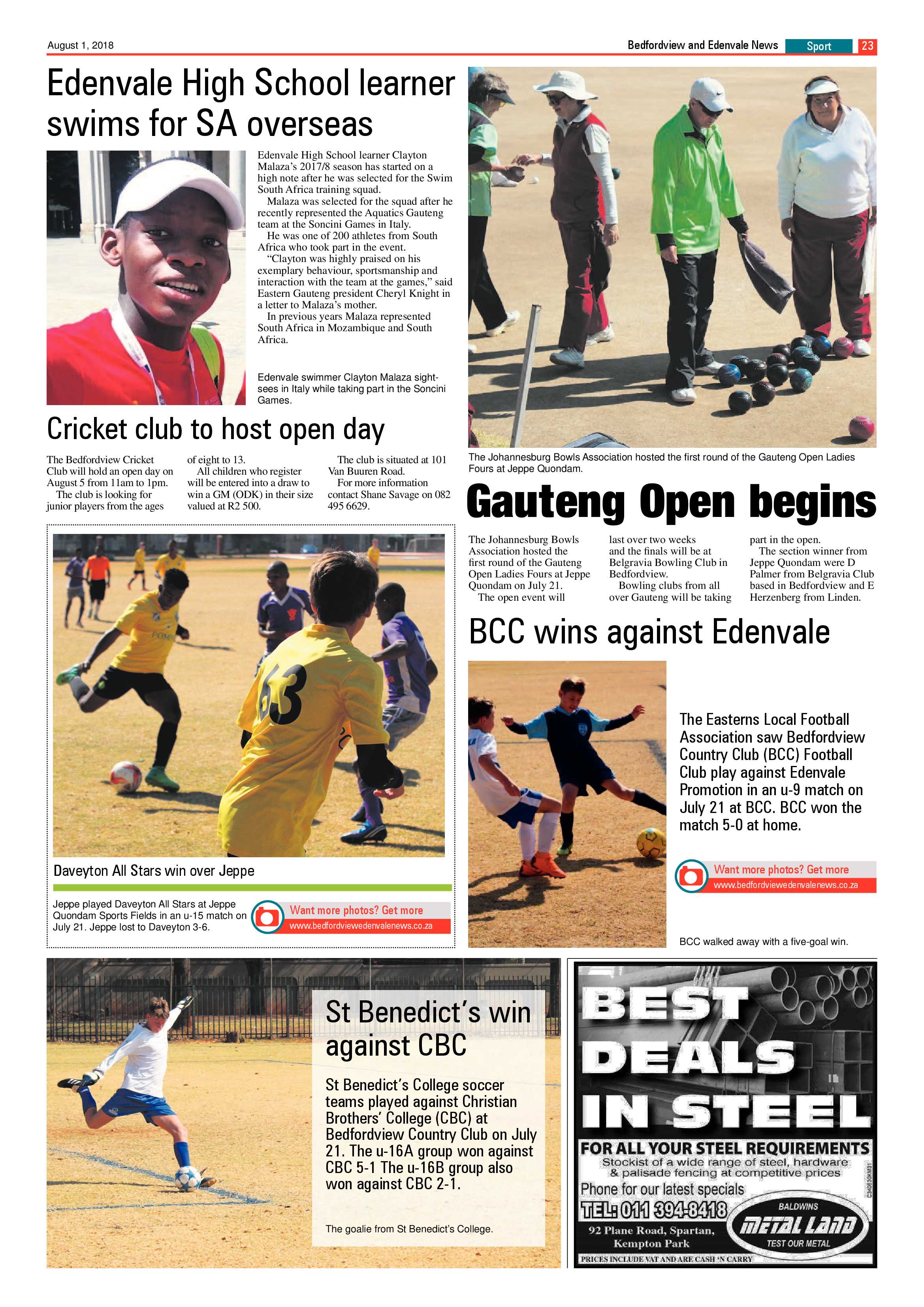 Bedfordview Edenvale News 01 August 2018 page 23