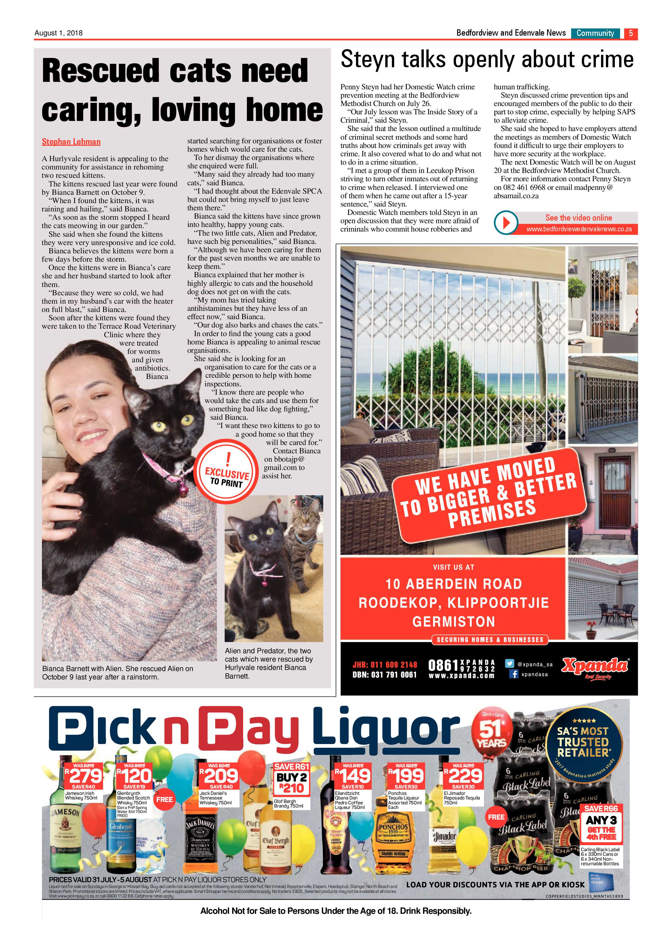 Bedfordview Edenvale News 01 August 2018 page 5