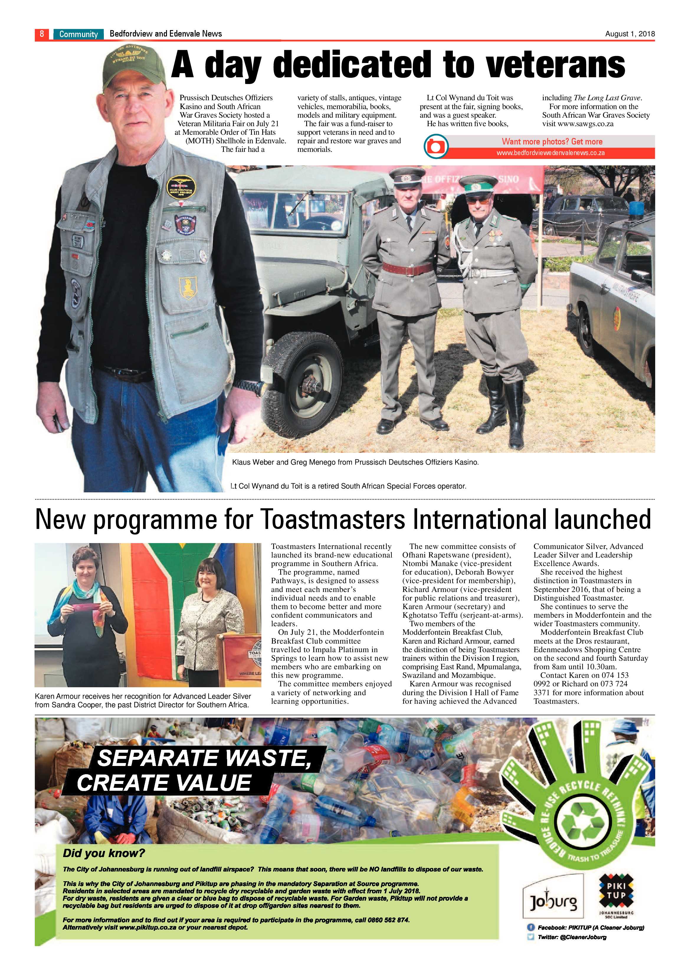 Bedfordview Edenvale News 01 August 2018 page 8