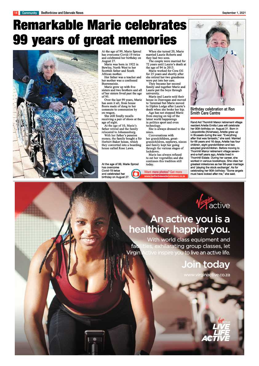 Bedfordview Edenvale News 01 September 2021 page 14
