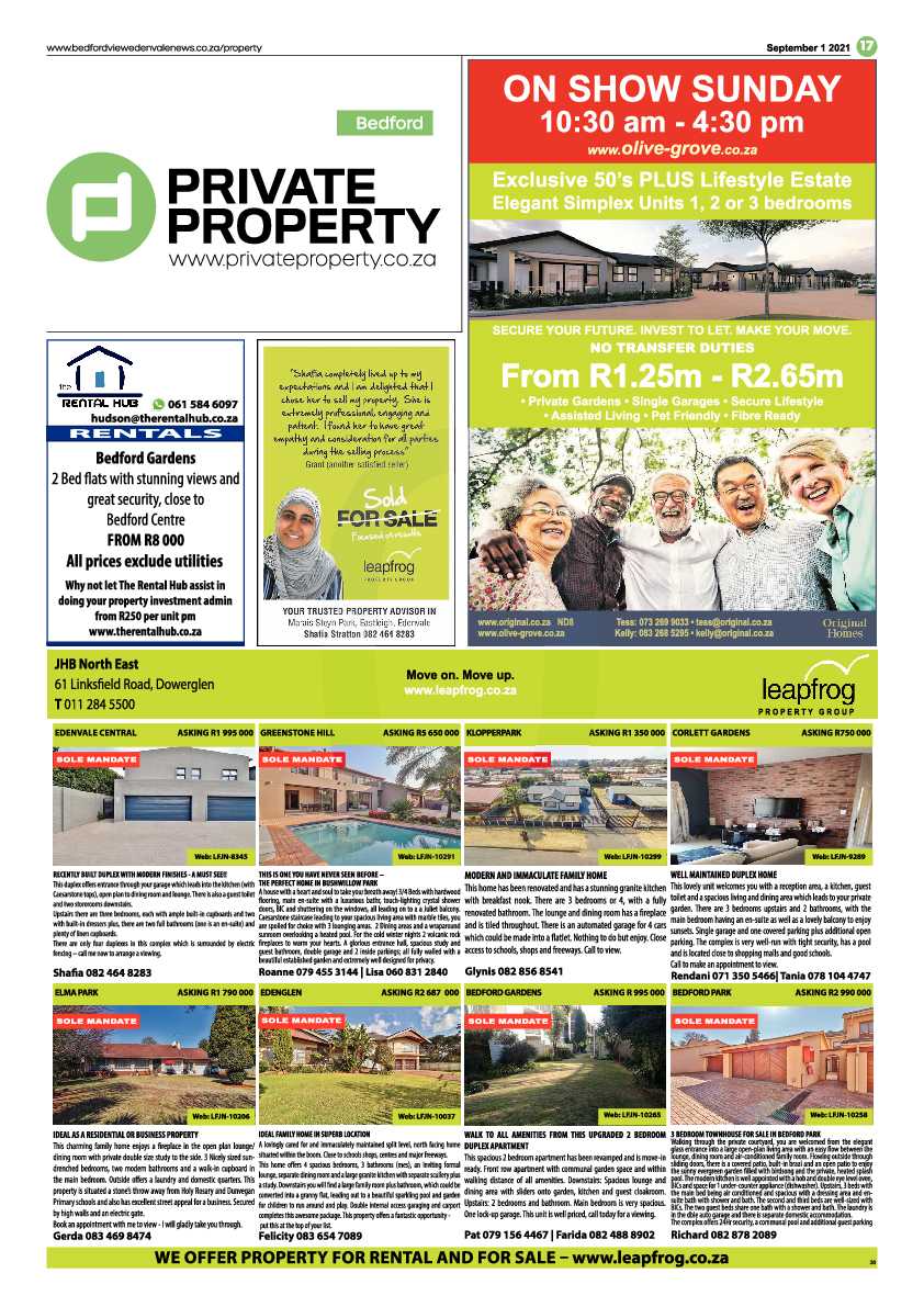 Bedfordview Edenvale News 01 September 2021 page 17