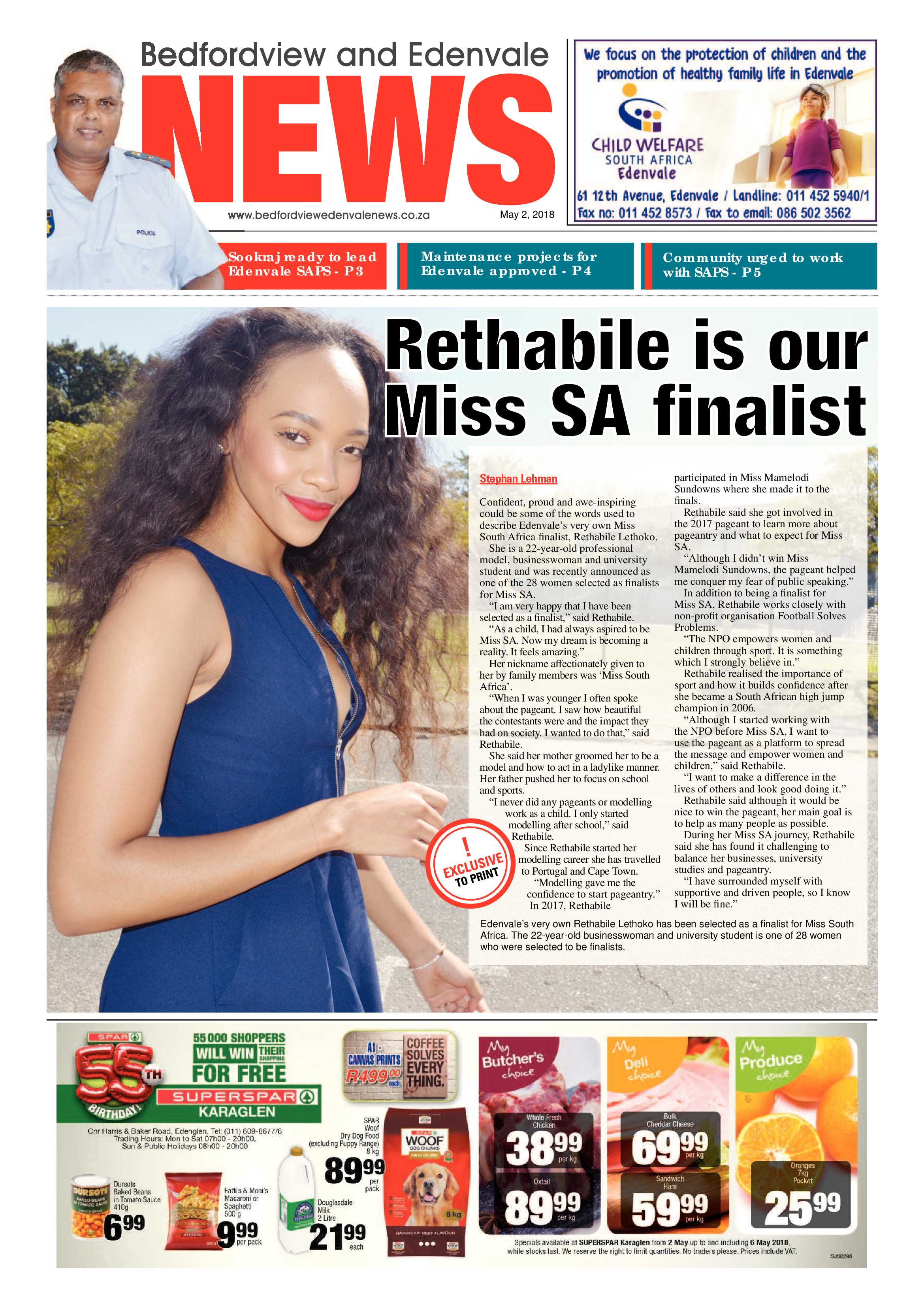 Bedfordview Edenvale News 02 May 2018 page 1