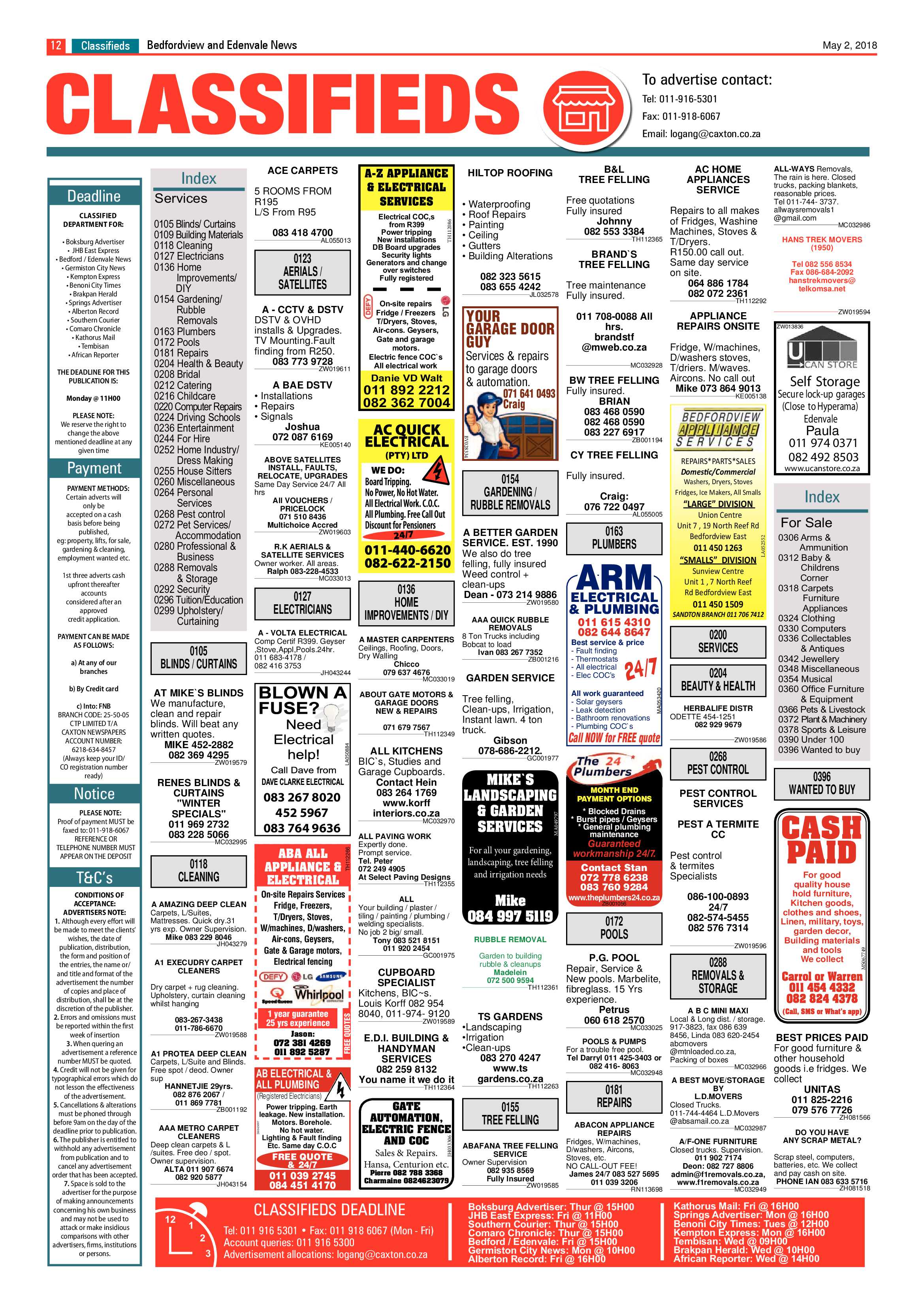 Bedfordview Edenvale News 02 May 2018 page 12