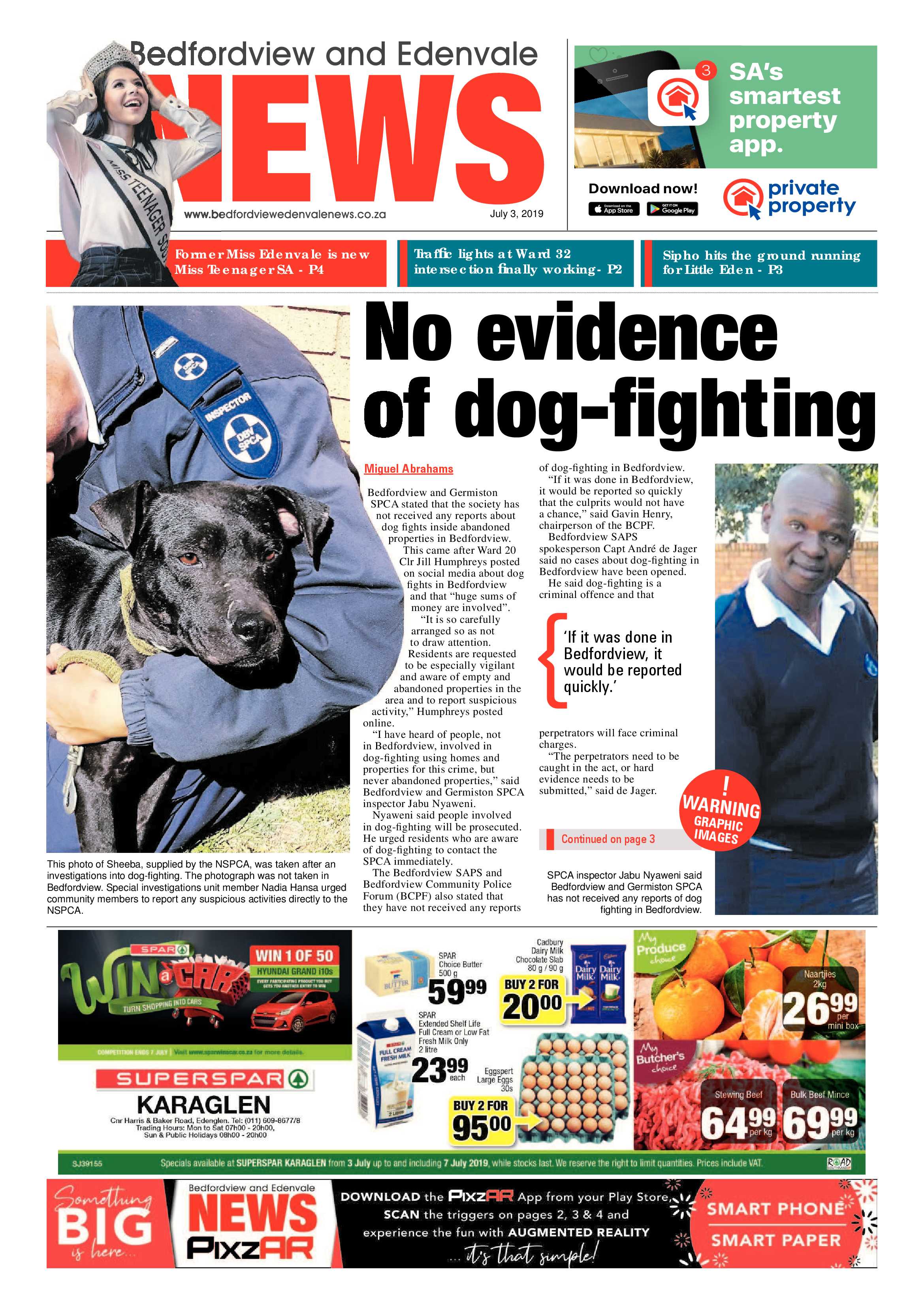 Bedfordview Edenvale News 03 July 2019 page 1