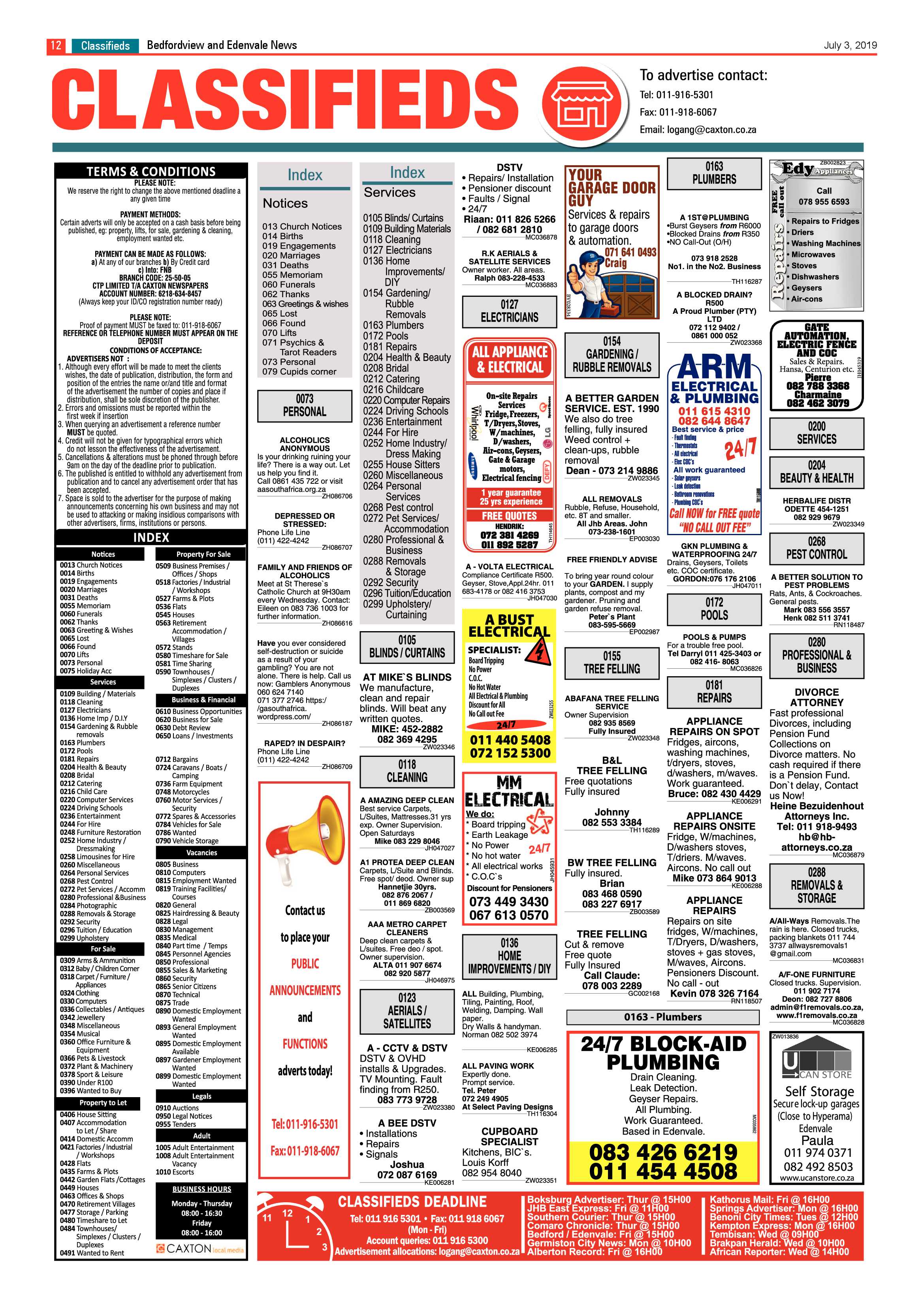 Bedfordview Edenvale News 03 July 2019 page 12