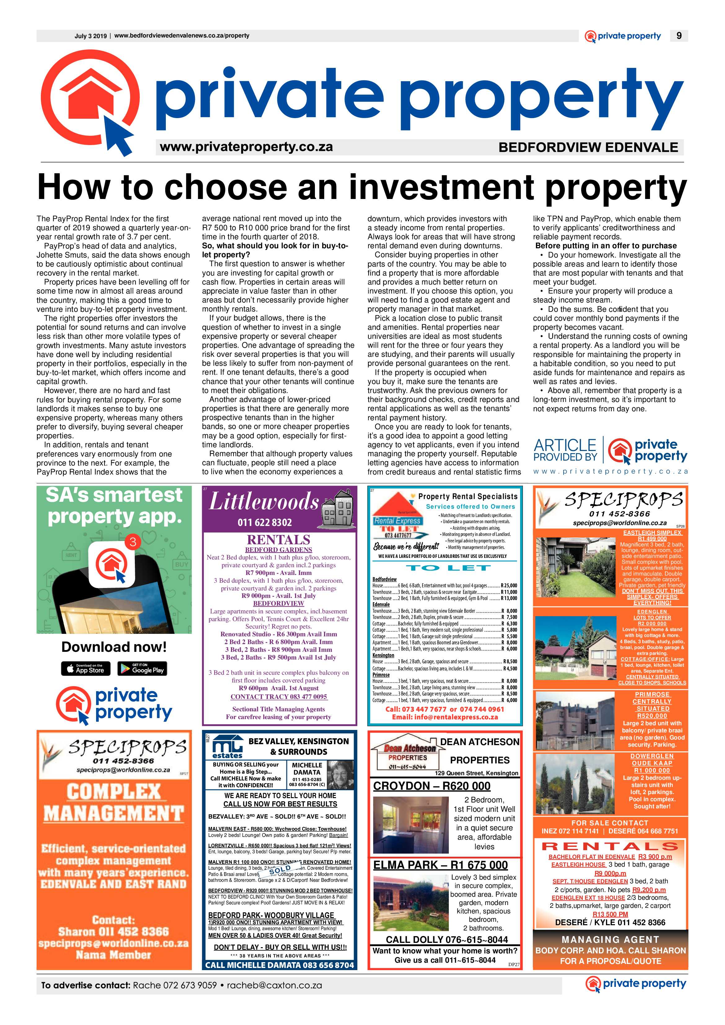 Bedfordview Edenvale News 03 July 2019 page 9