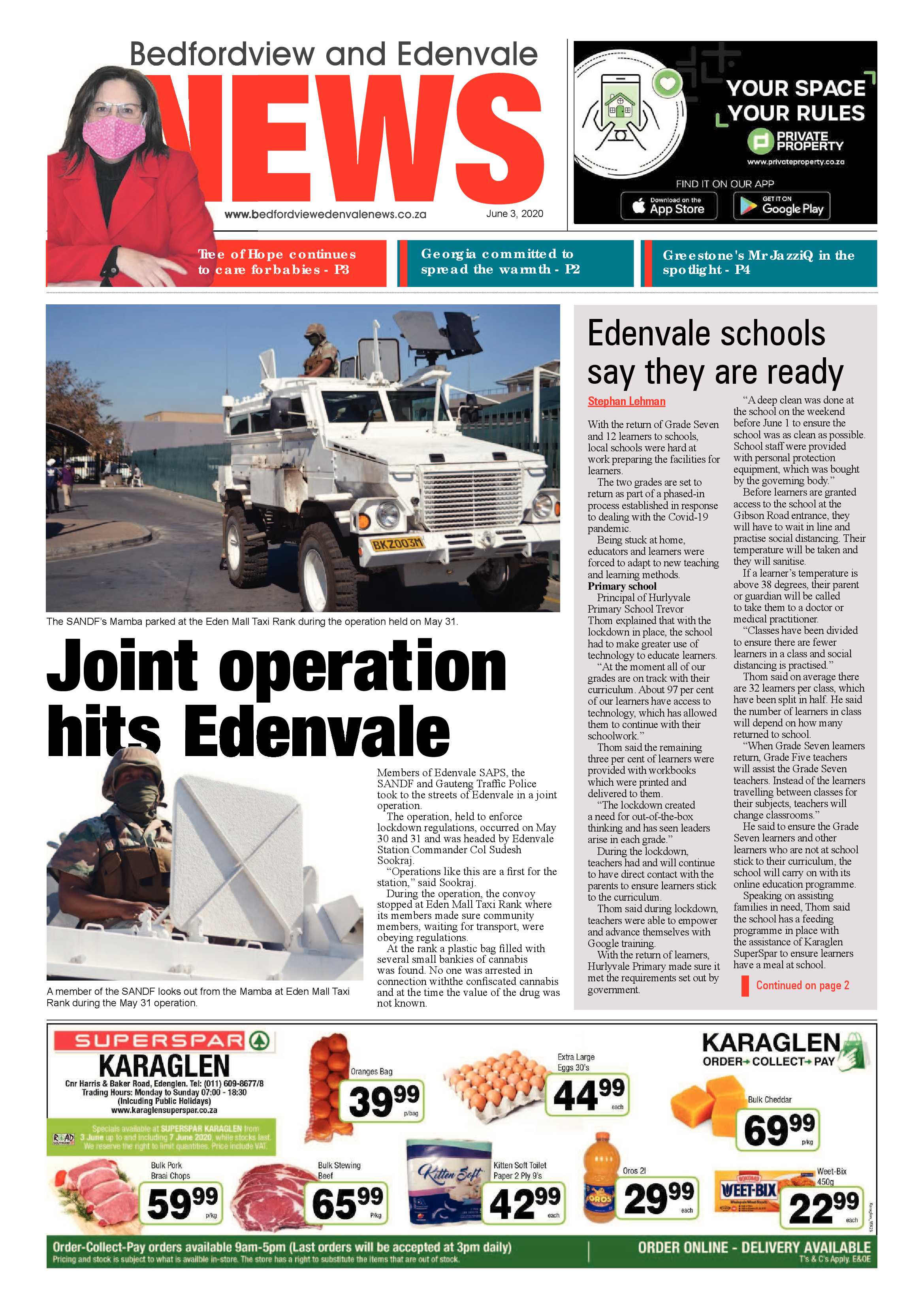 Bedfordview Edenvale News 03 June 2020 page 1