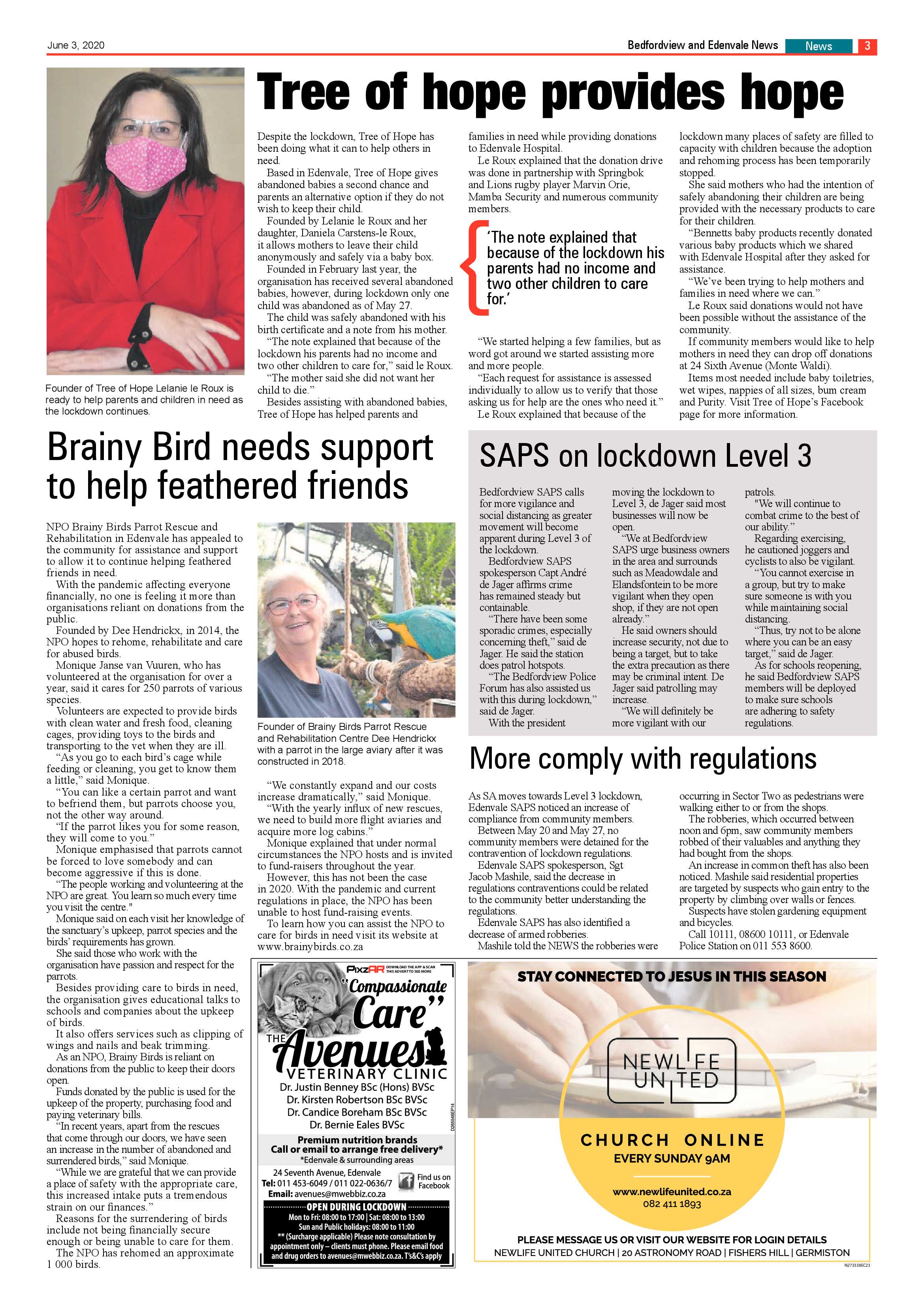 Bedfordview Edenvale News 03 June 2020 page 3