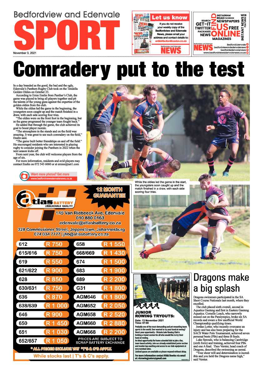 Bedfordview Edenvale News 03 November 2021 page 16