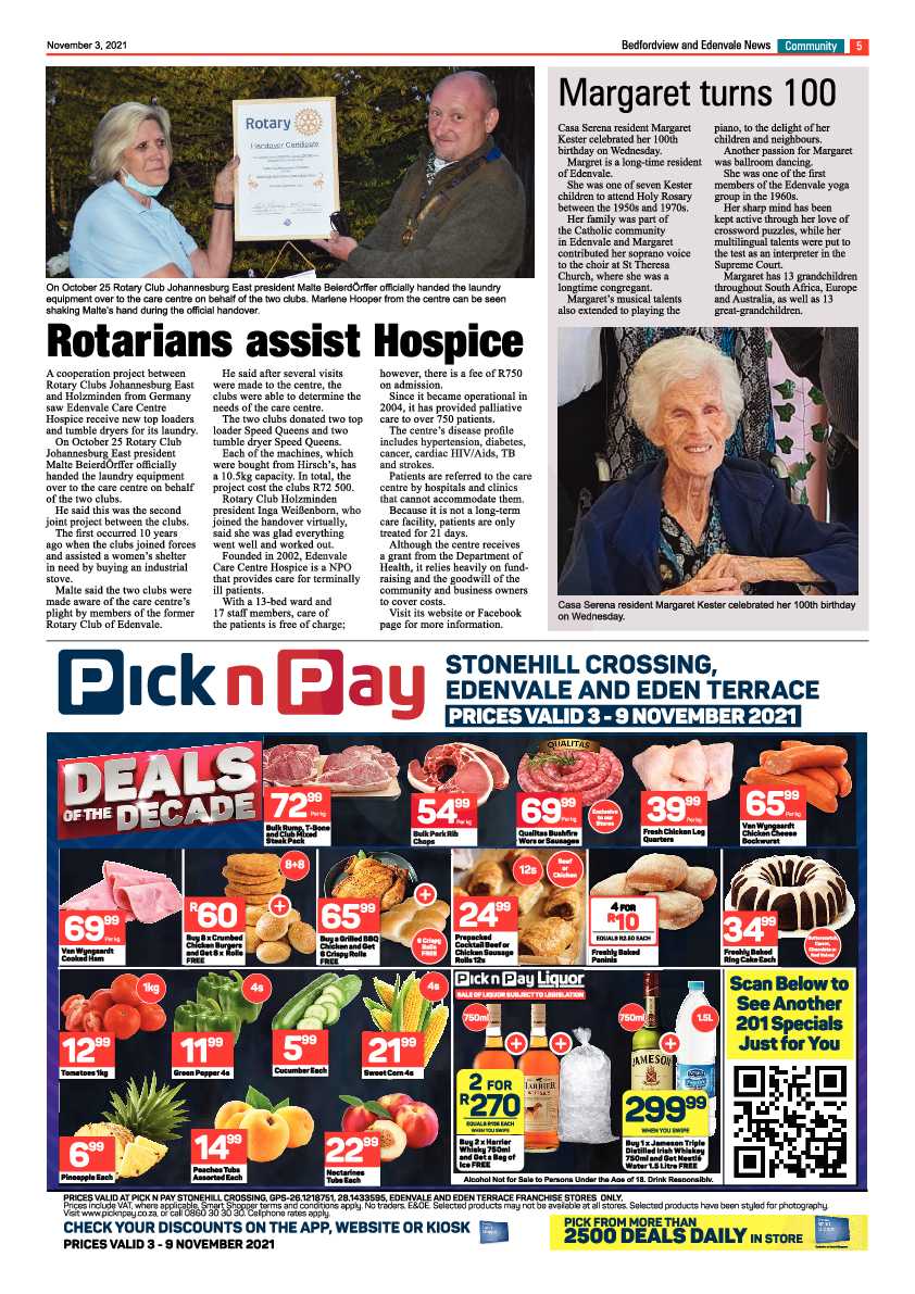 Bedfordview Edenvale News 03 November 2021 page 5