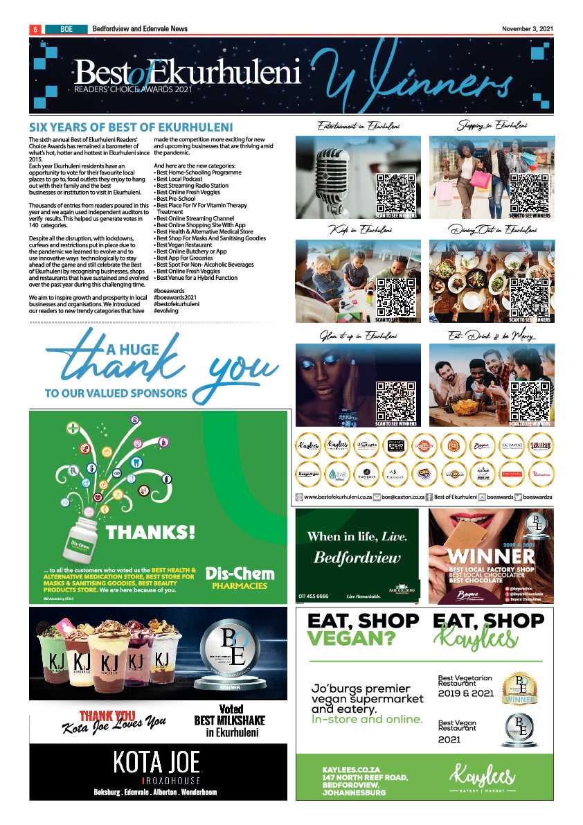 Bedfordview Edenvale News 03 November 2021 page 6