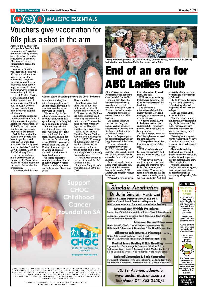 Bedfordview Edenvale News 03 November 2021 page 8