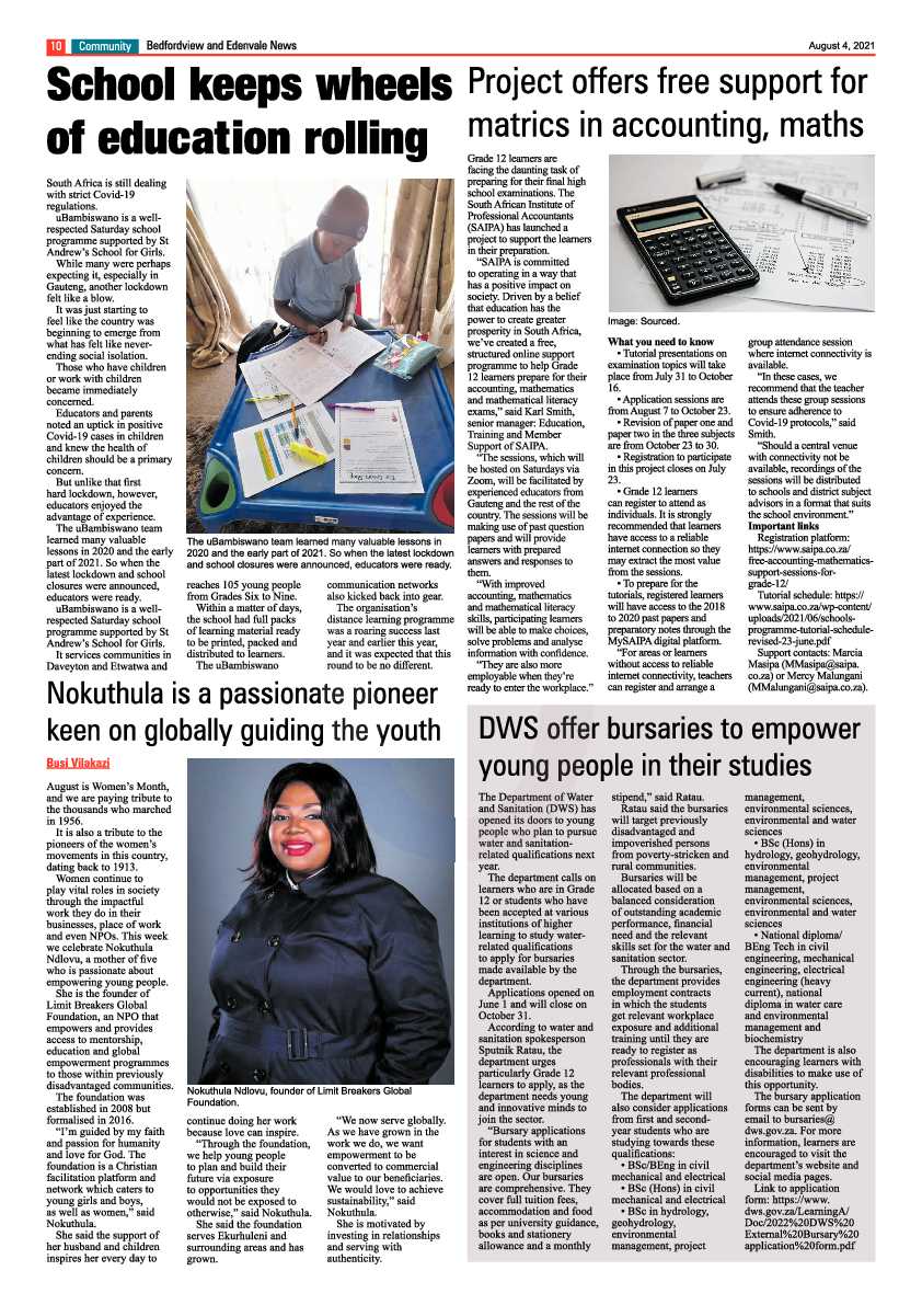 Bedfordview Edenvale News 04 August 2021 page 10