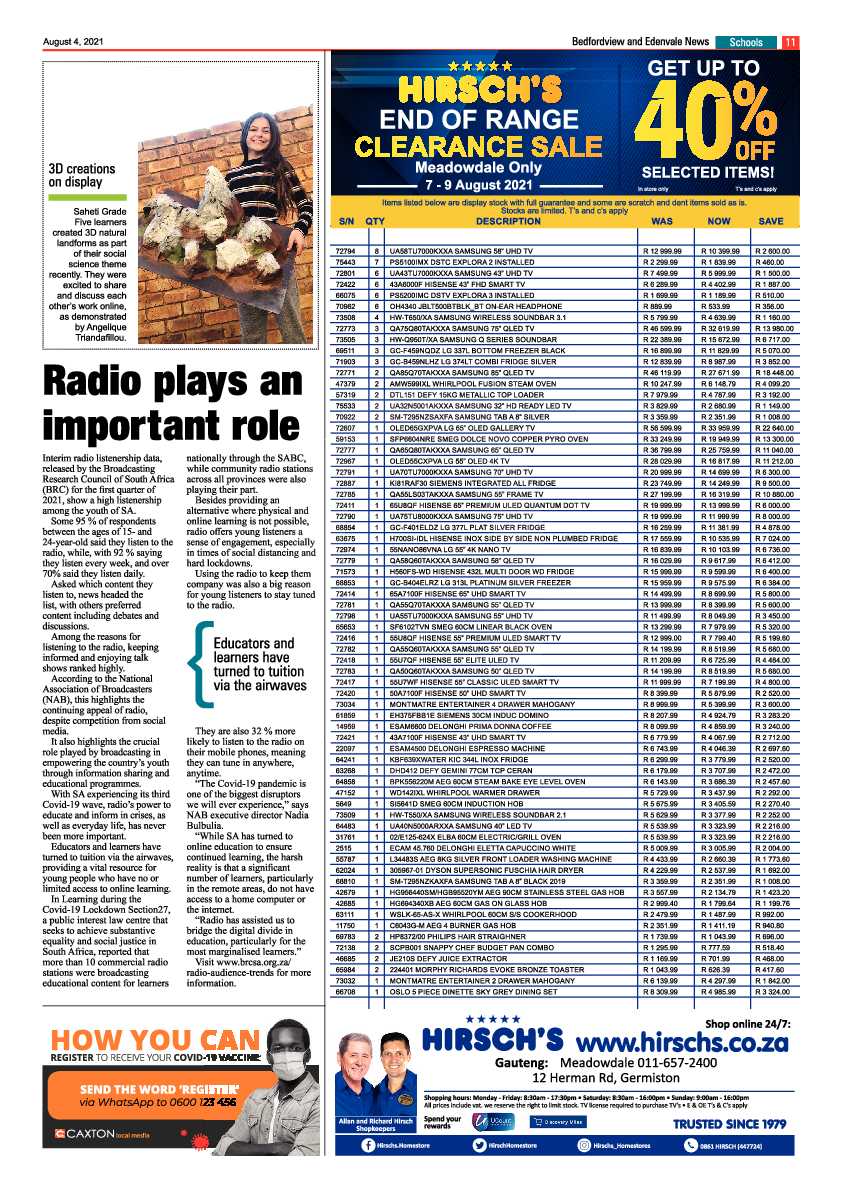 Bedfordview Edenvale News 04 August 2021 page 11