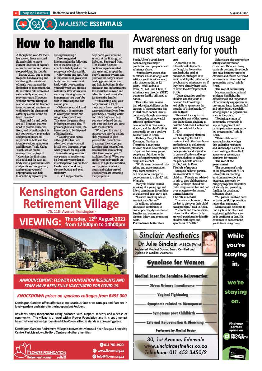 Bedfordview Edenvale News 04 August 2021 page 4