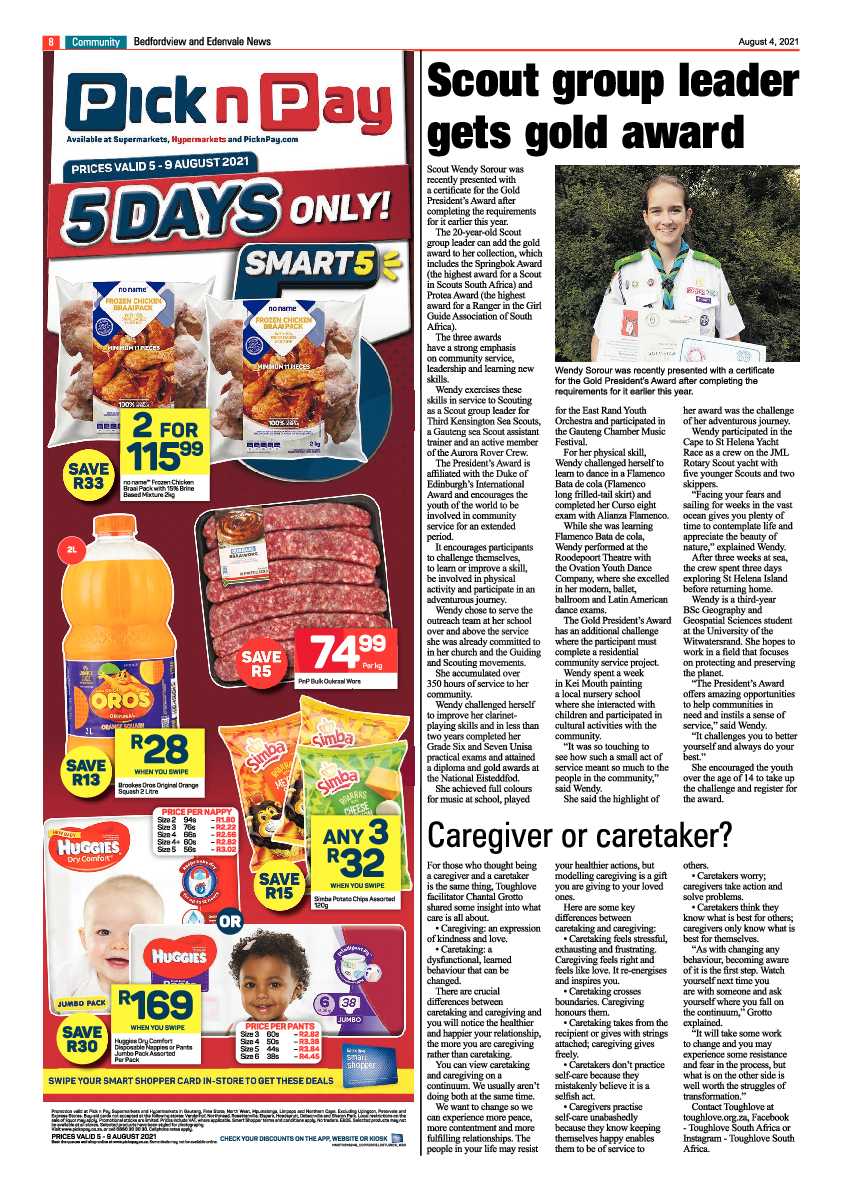 Bedfordview Edenvale News 04 August 2021 page 8