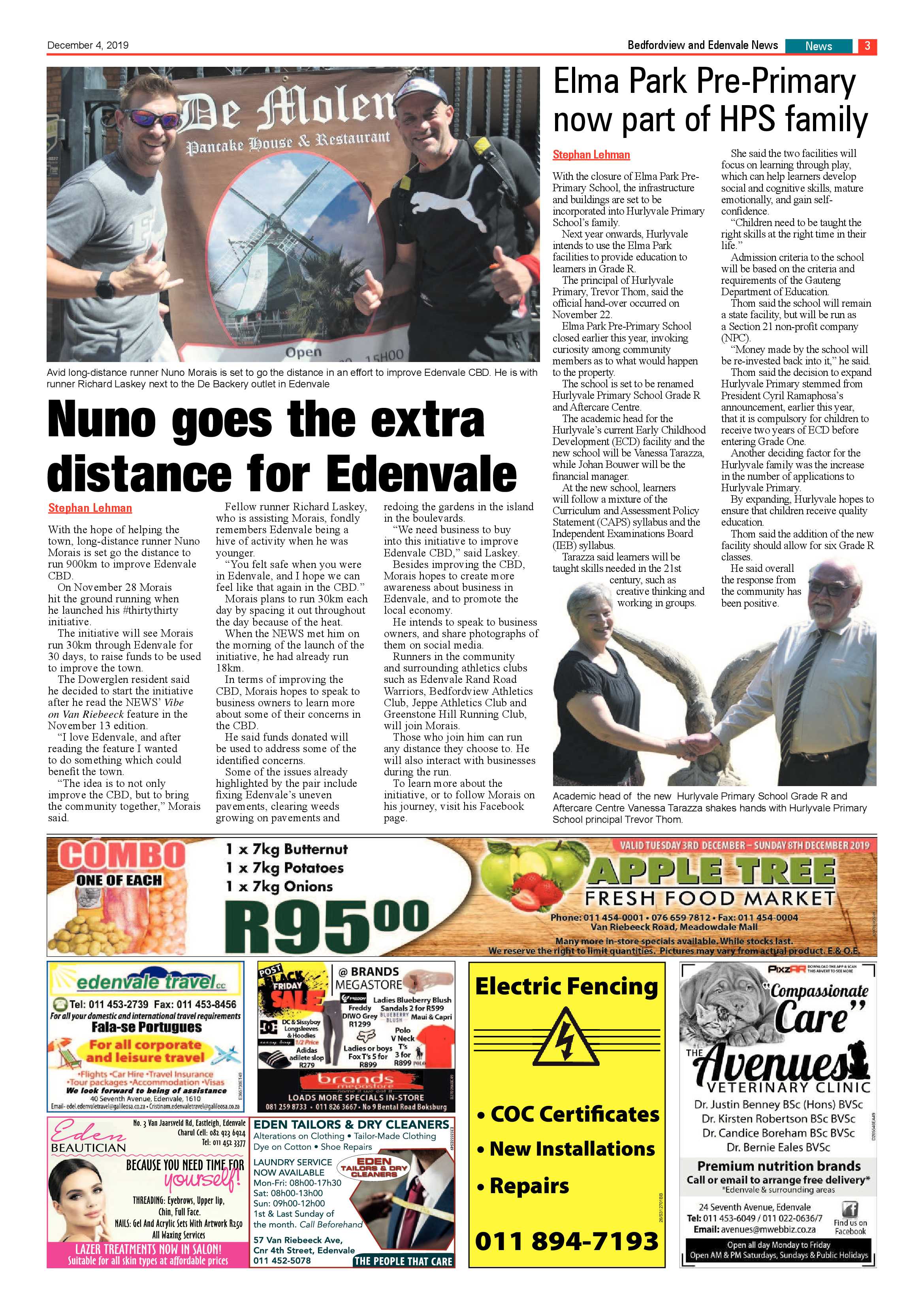 Bedfordview Edenvale News 04 December 2019 page 3