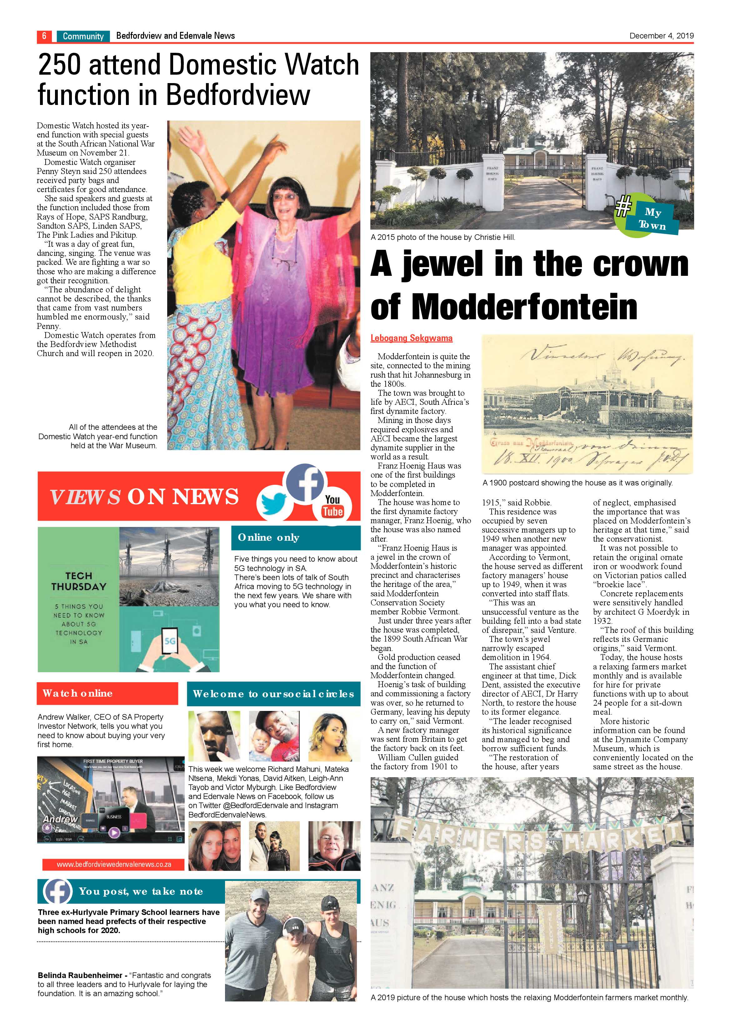 Bedfordview Edenvale News 04 December 2019 page 6