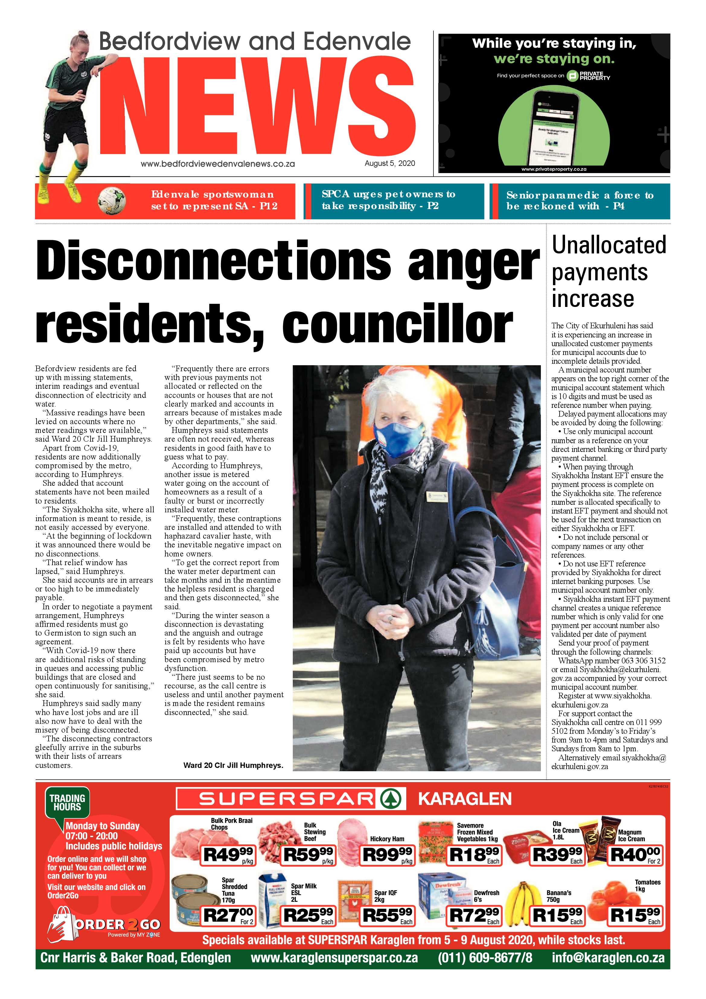Bedfordview Edenvale News 05 August 2020 page 1