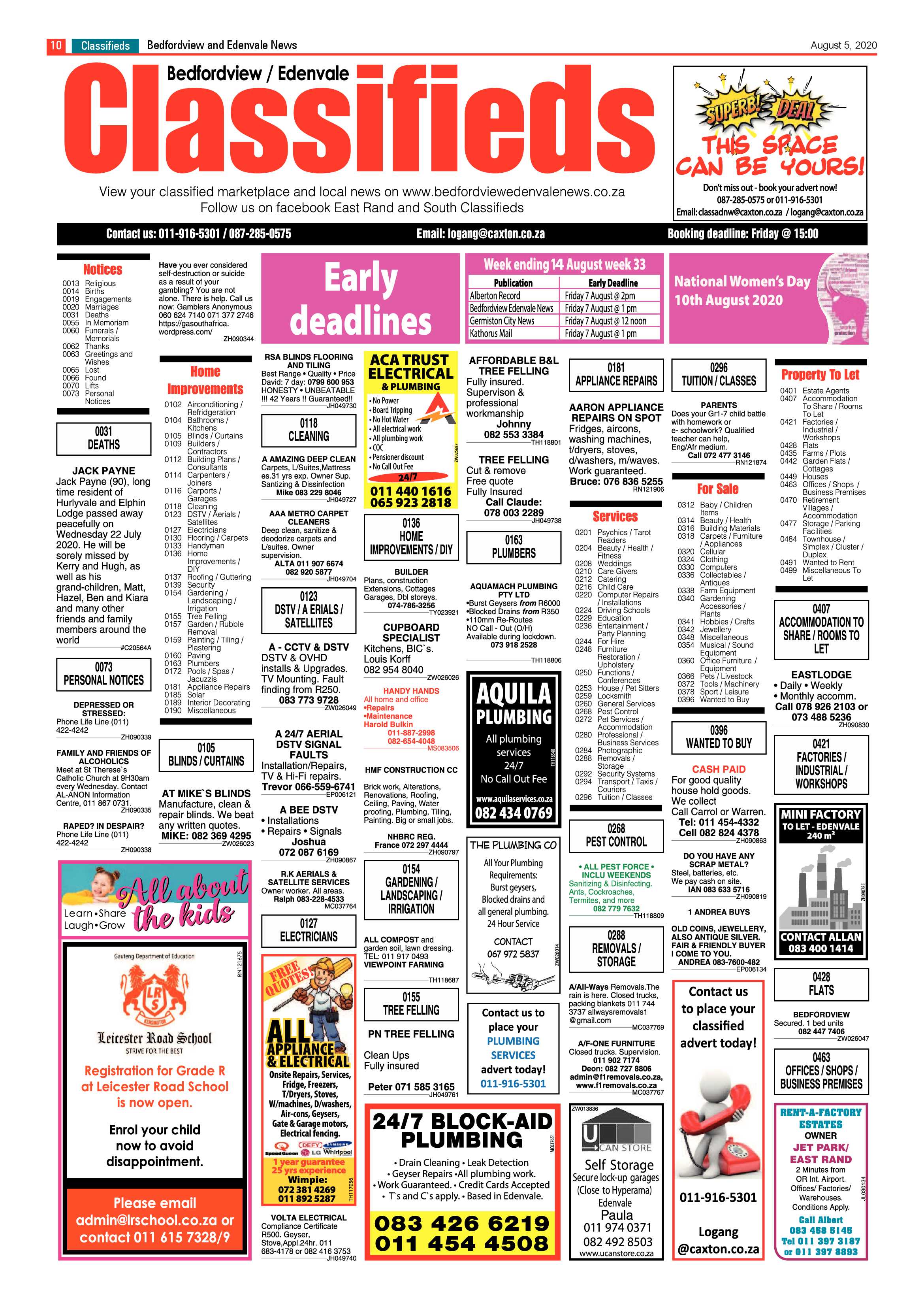 Bedfordview Edenvale News 05 August 2020 page 10