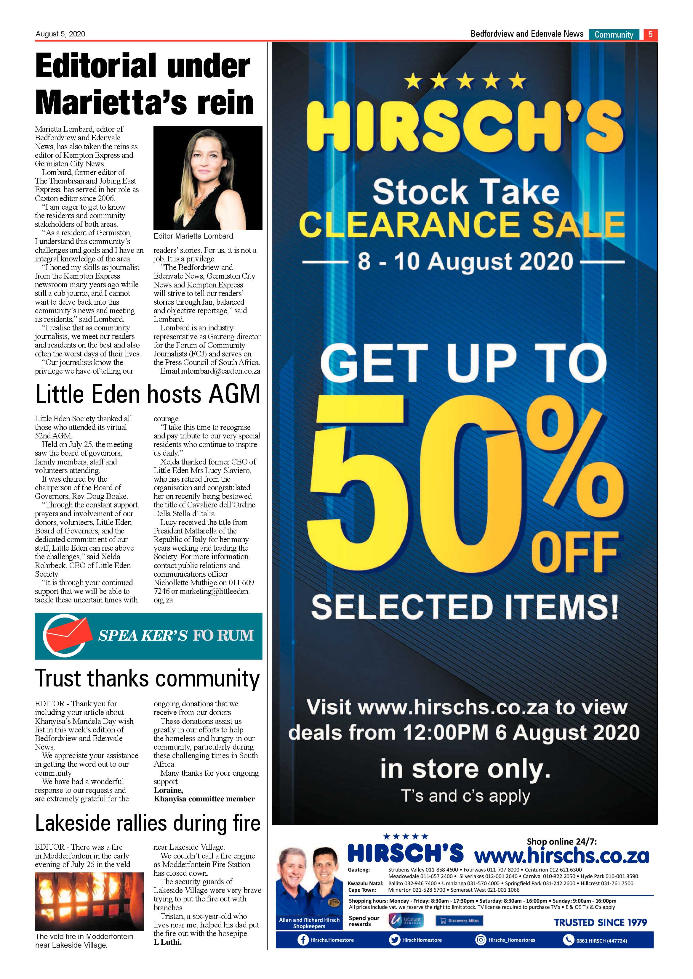 Bedfordview Edenvale News 05 August 2020 page 5