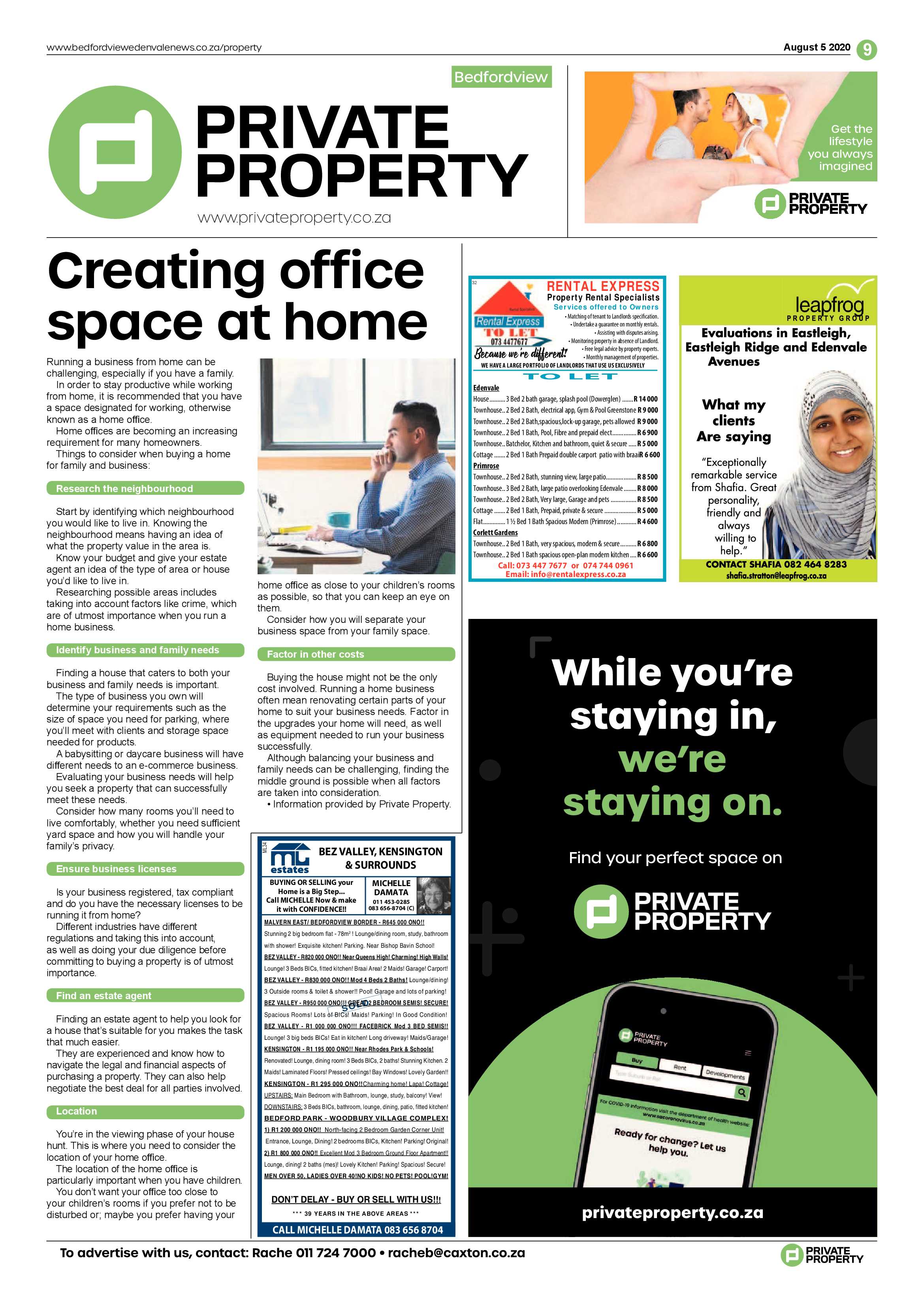Bedfordview Edenvale News 05 August 2020 page 9