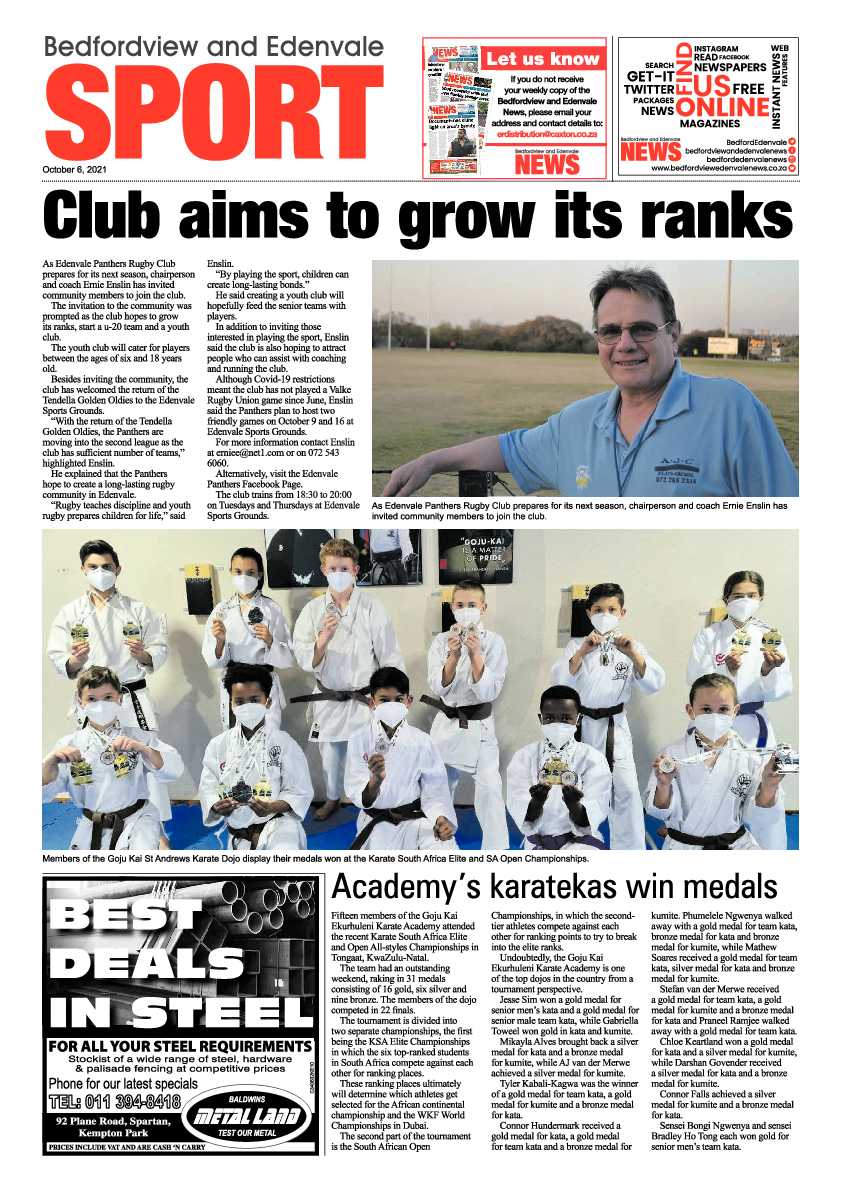 Bedfordview Edenvale News 06 October 2021 page 12