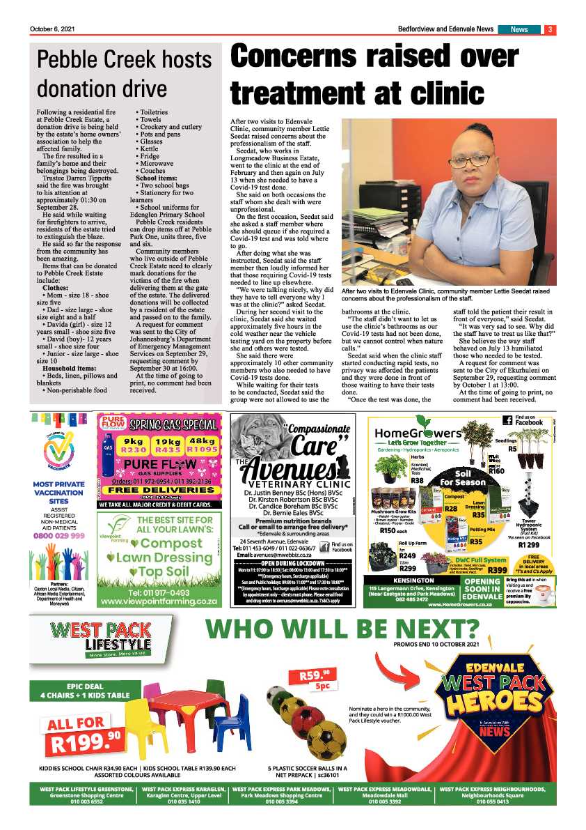Bedfordview Edenvale News 06 October 2021 page 3
