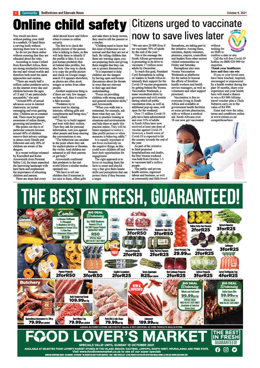 Bedfordview Edenvale News 06 October 2021 page 4