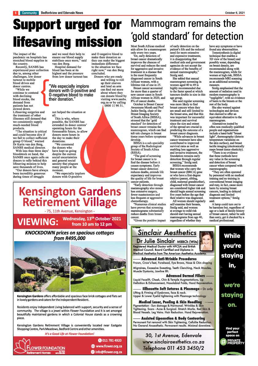 Bedfordview Edenvale News 06 October 2021 page 6
