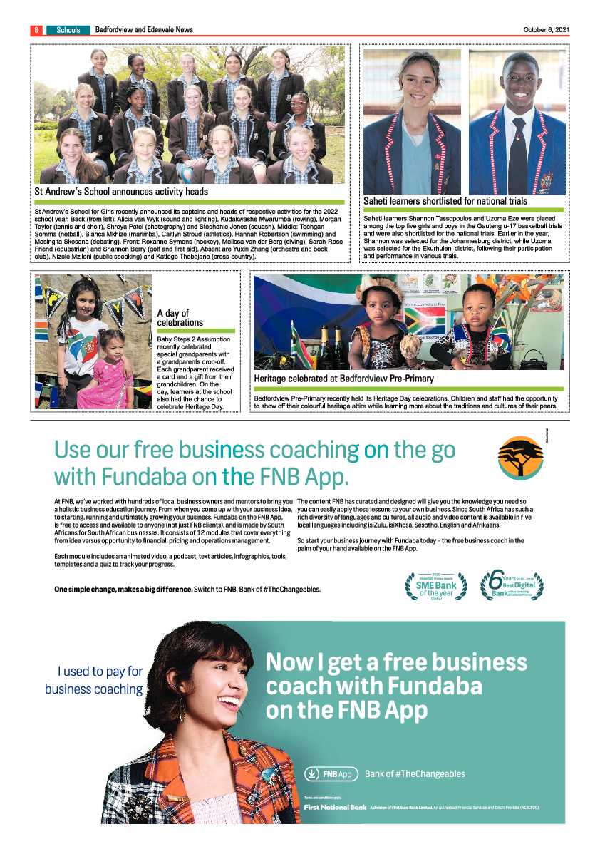 Bedfordview Edenvale News 06 October 2021 page 8