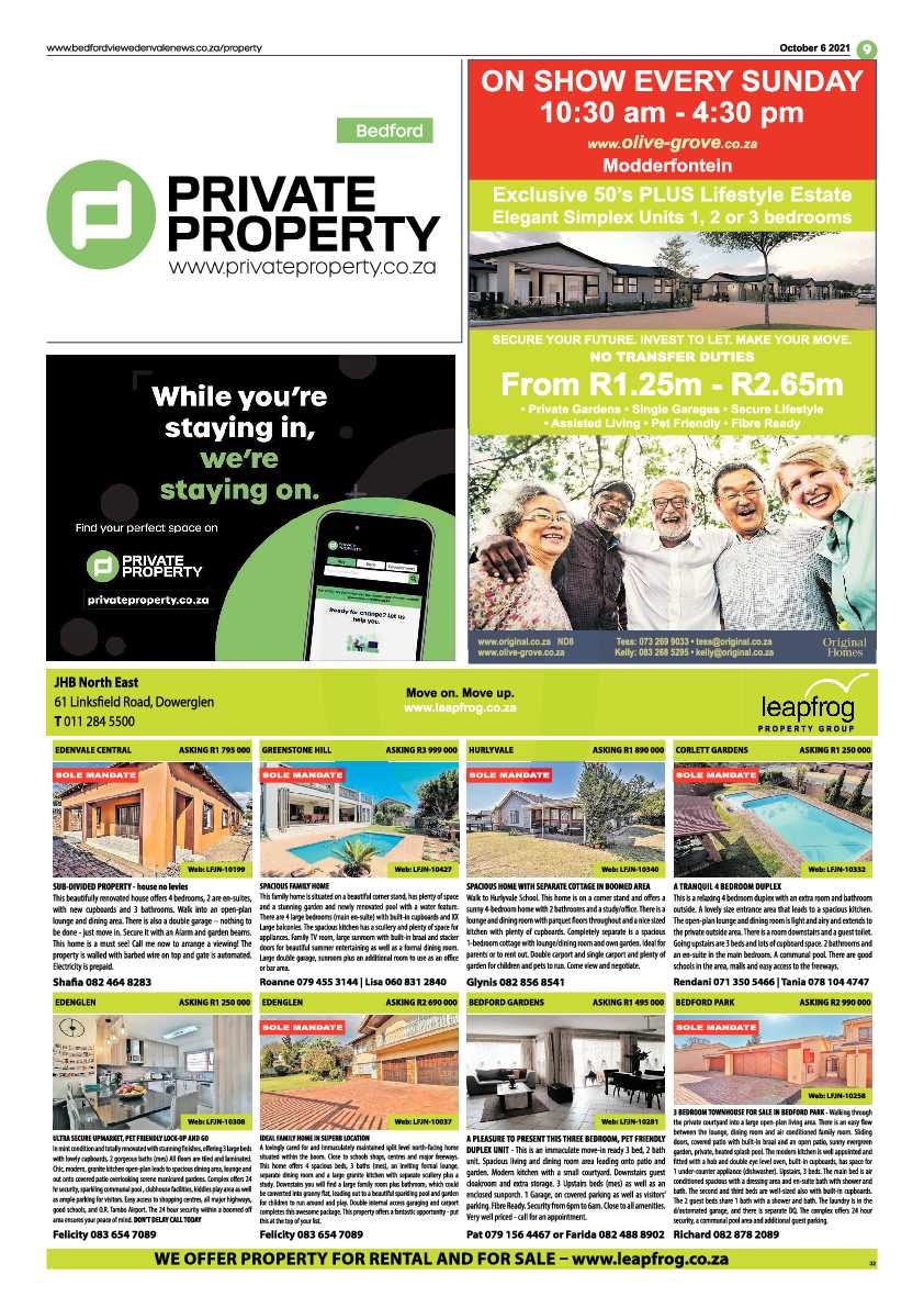 Bedfordview Edenvale News 06 October 2021 page 9