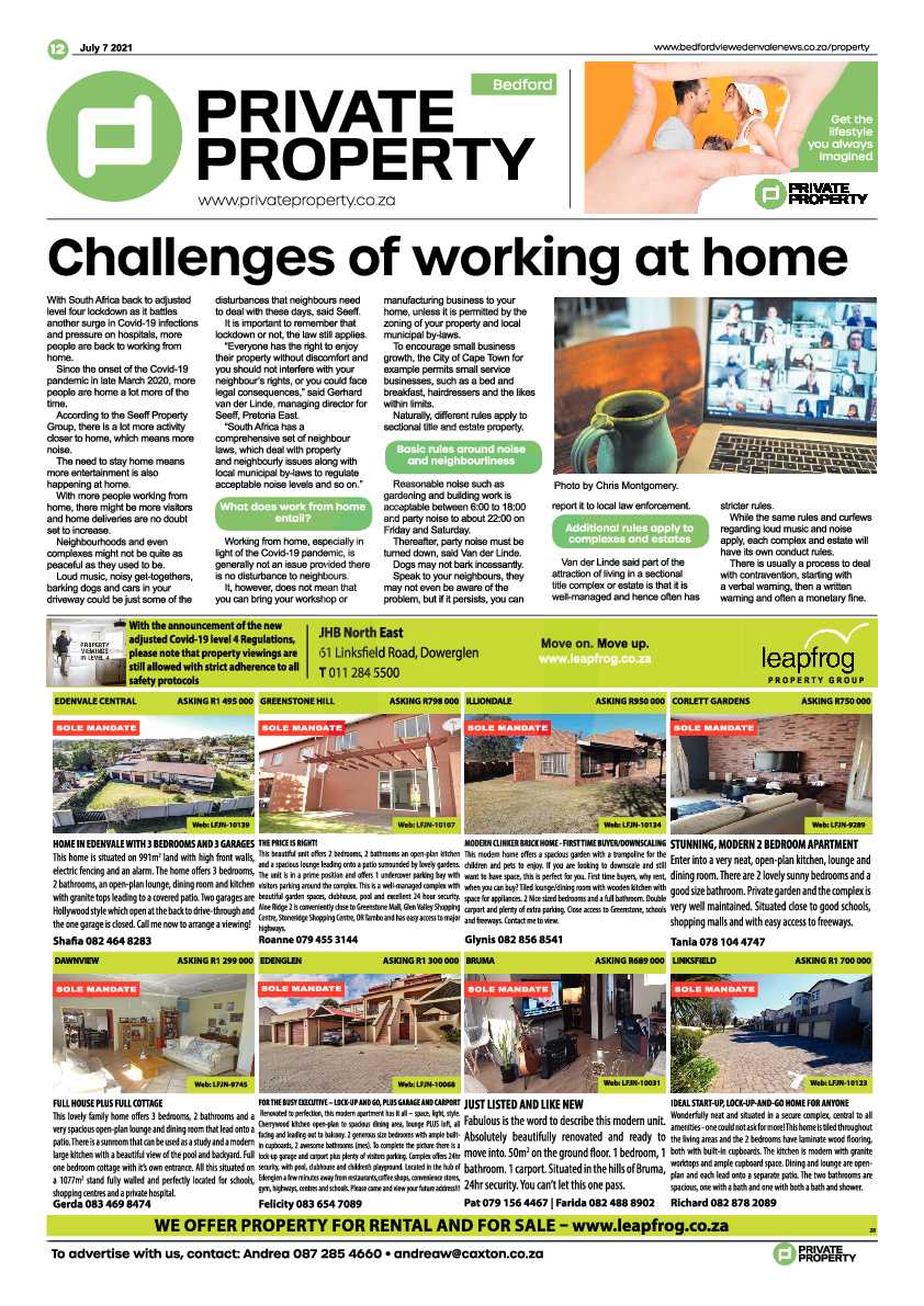 Bedfordview Edenvale News 07 July 2021 page 12