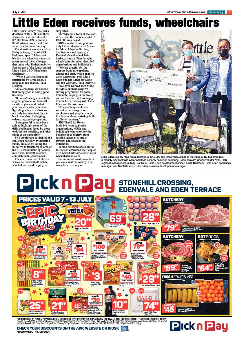 Bedfordview Edenvale News 07 July 2021 page 5