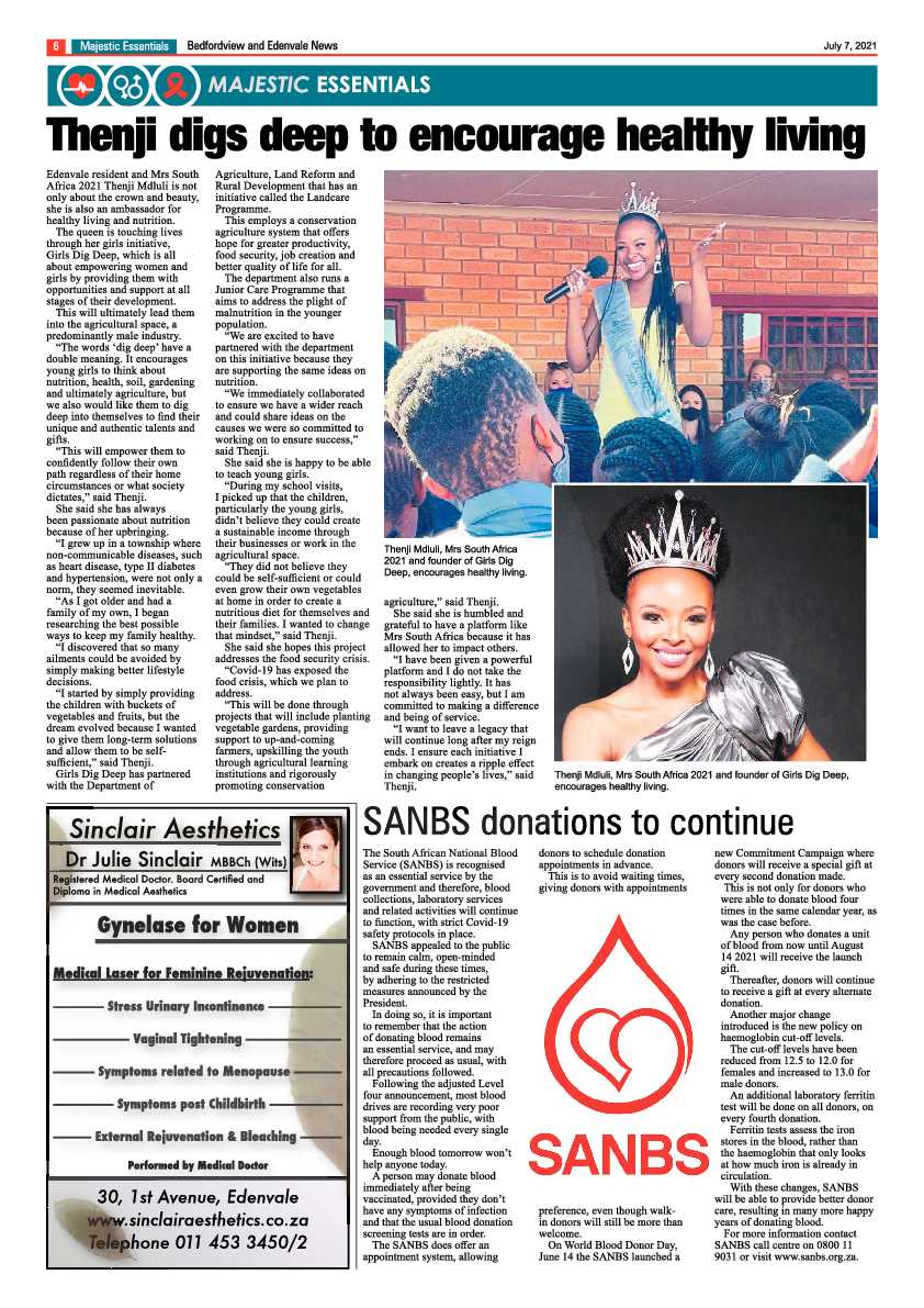Bedfordview Edenvale News 07 July 2021 page 6