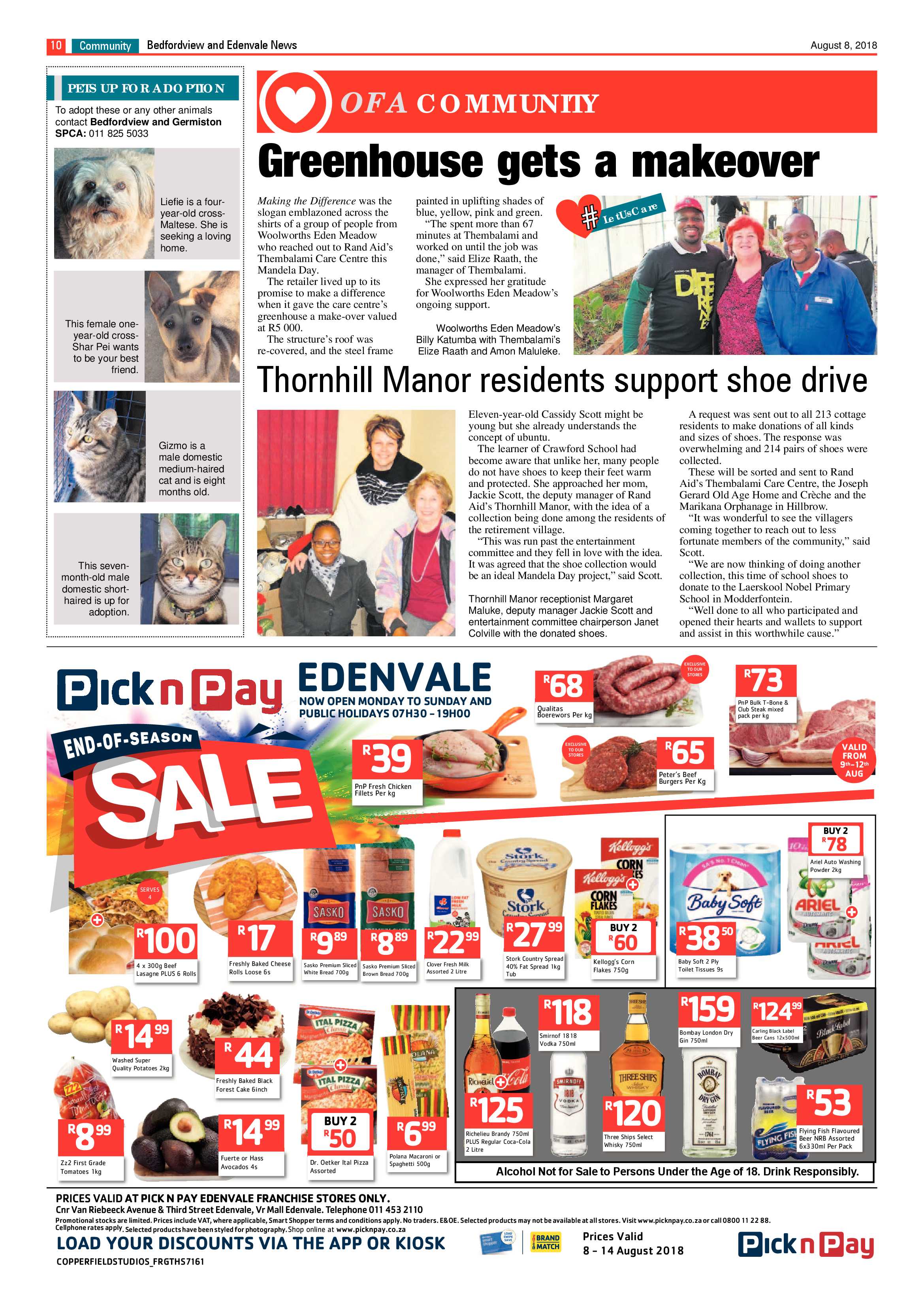 Bedfordview Edenvale News 08 August 2018 page 10