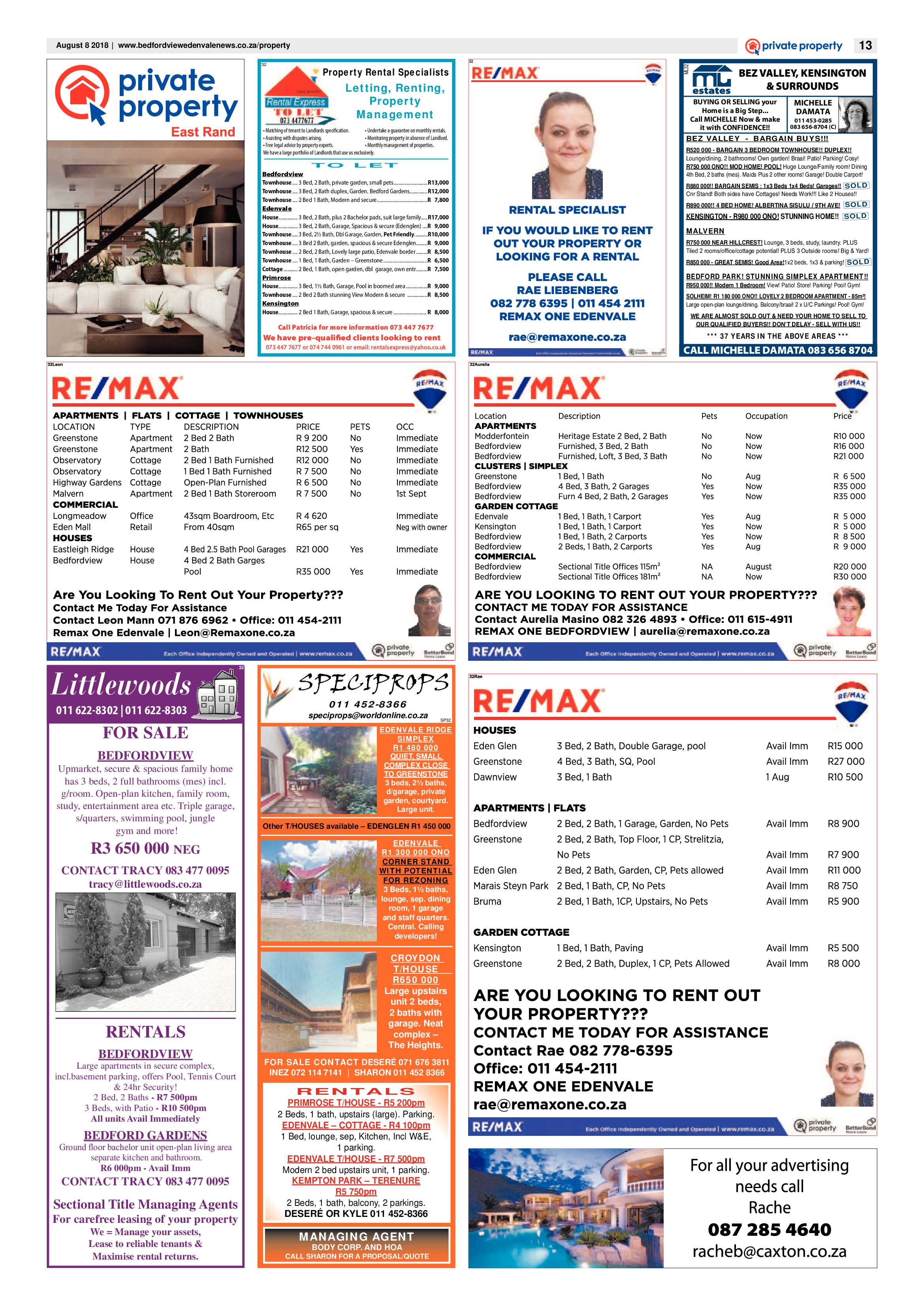 Bedfordview Edenvale News 08 August 2018 page 13