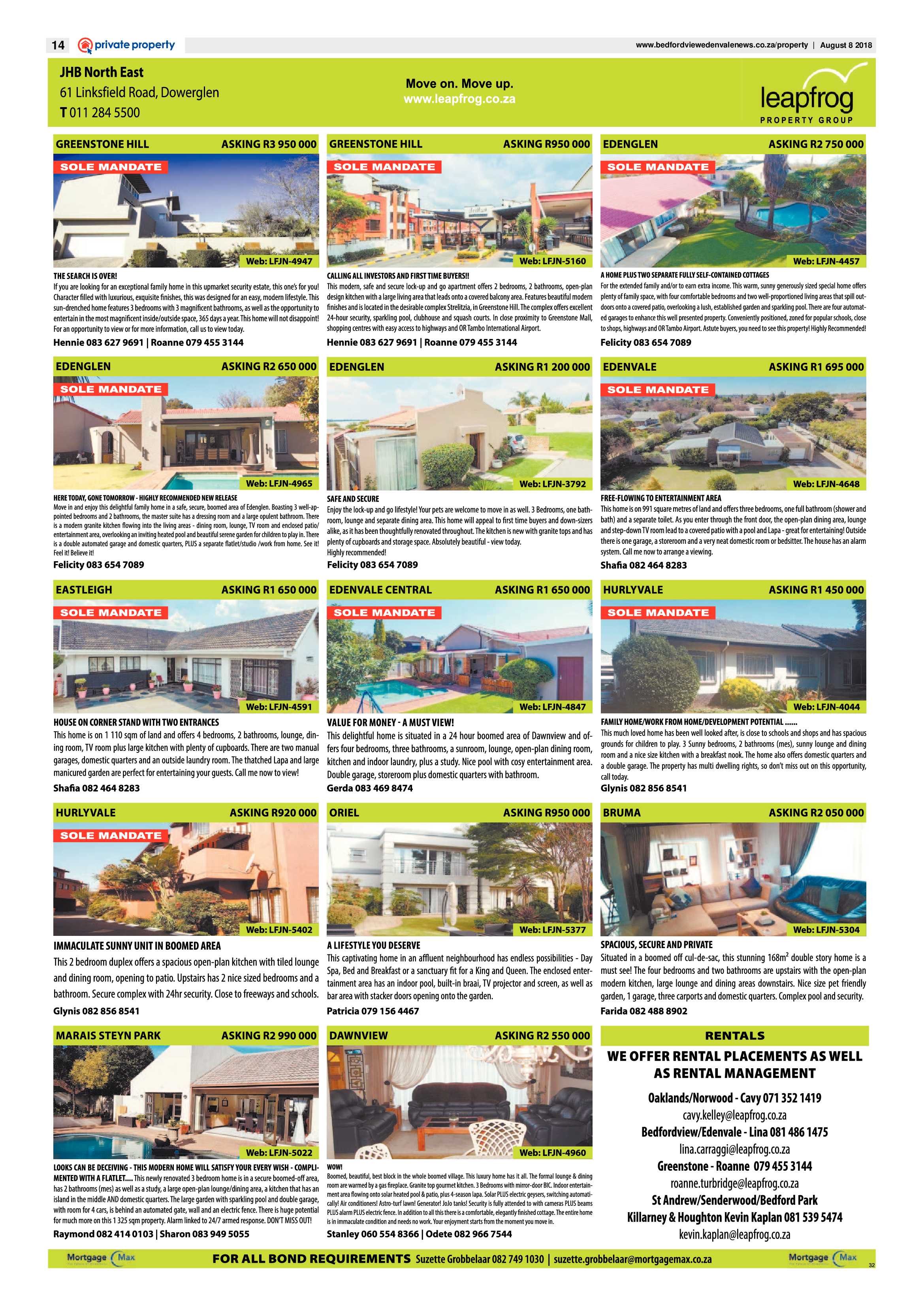 Bedfordview Edenvale News 08 August 2018 page 14