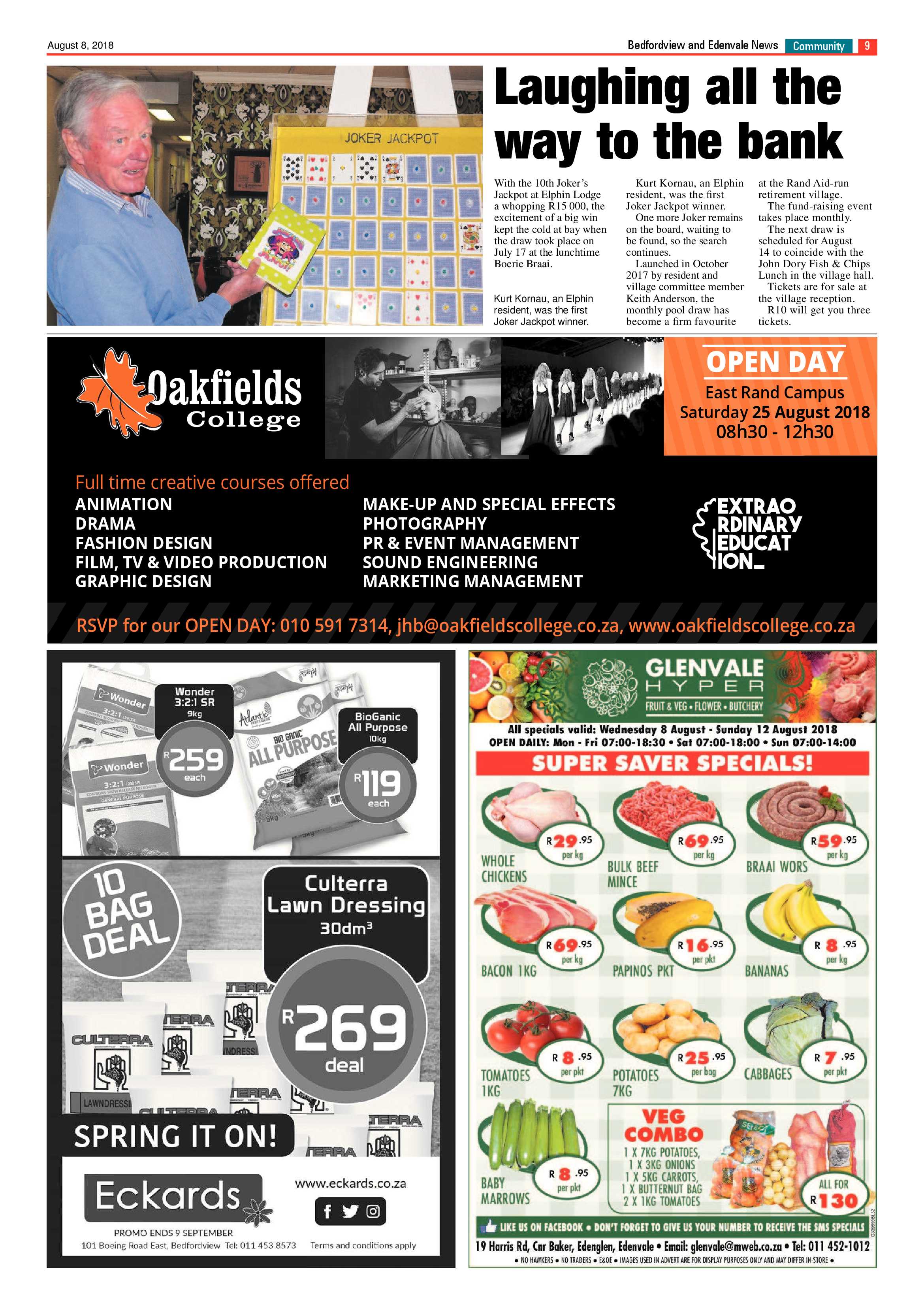 Bedfordview Edenvale News 08 August 2018 page 9