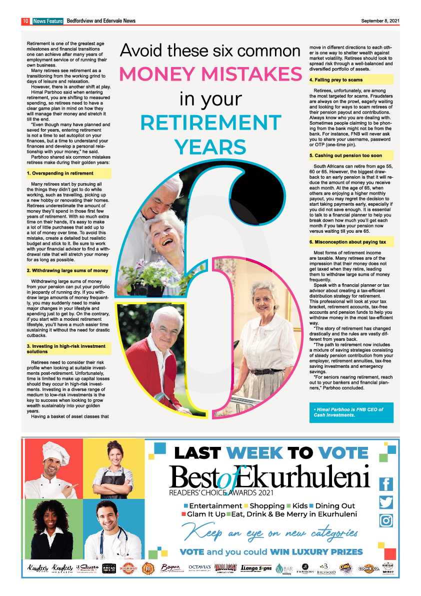 Bedfordview Edenvale News 08 September 2021 page 10