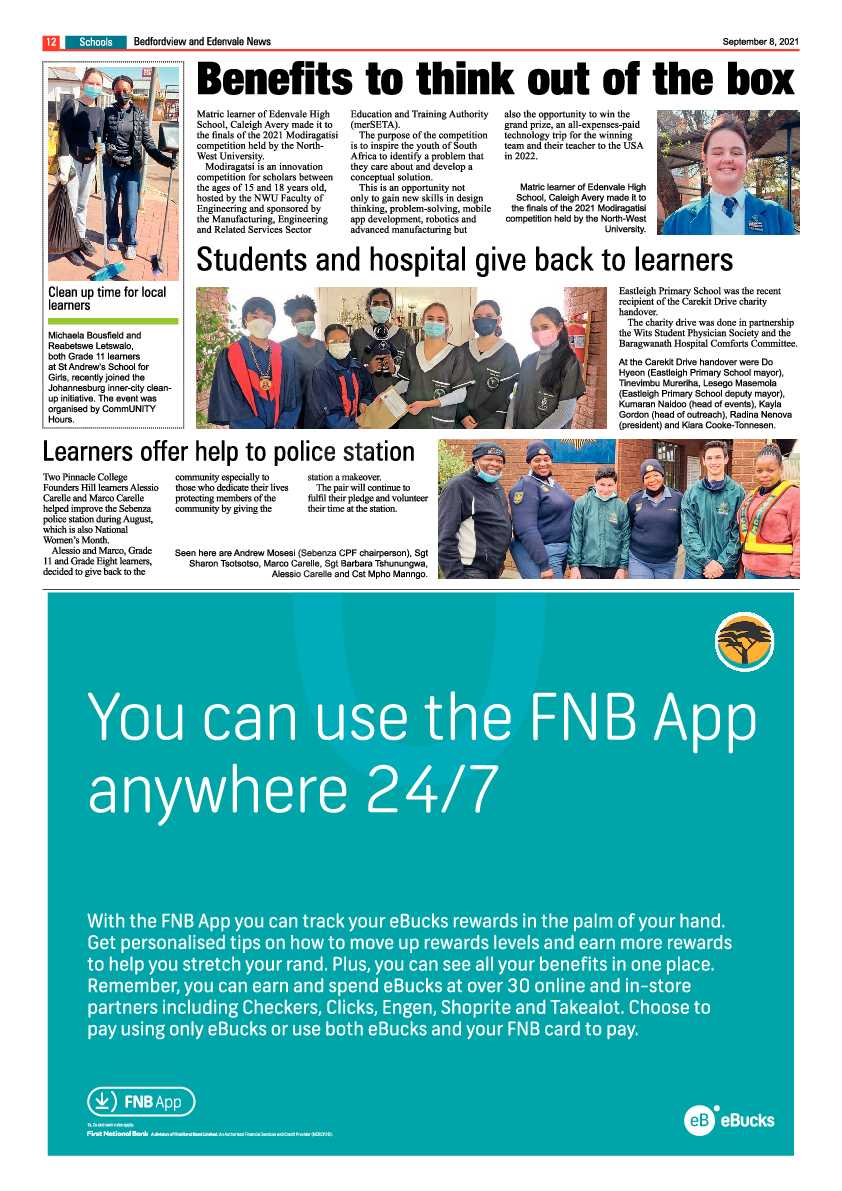 Bedfordview Edenvale News 08 September 2021 page 12