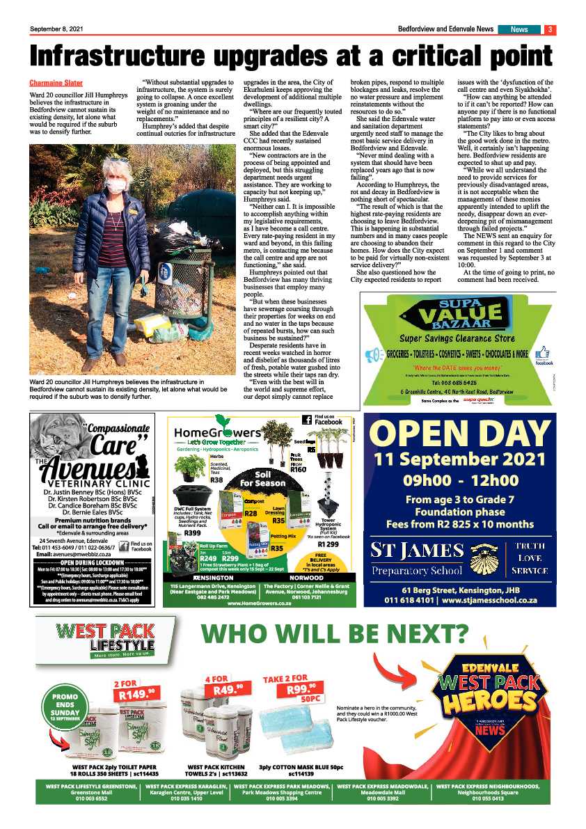 Bedfordview Edenvale News 08 September 2021 page 3