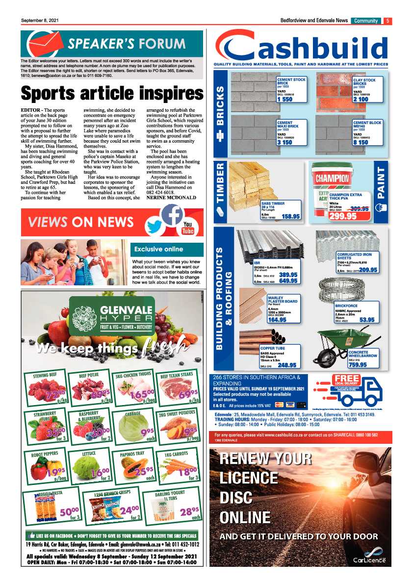 Bedfordview Edenvale News 08 September 2021 page 5